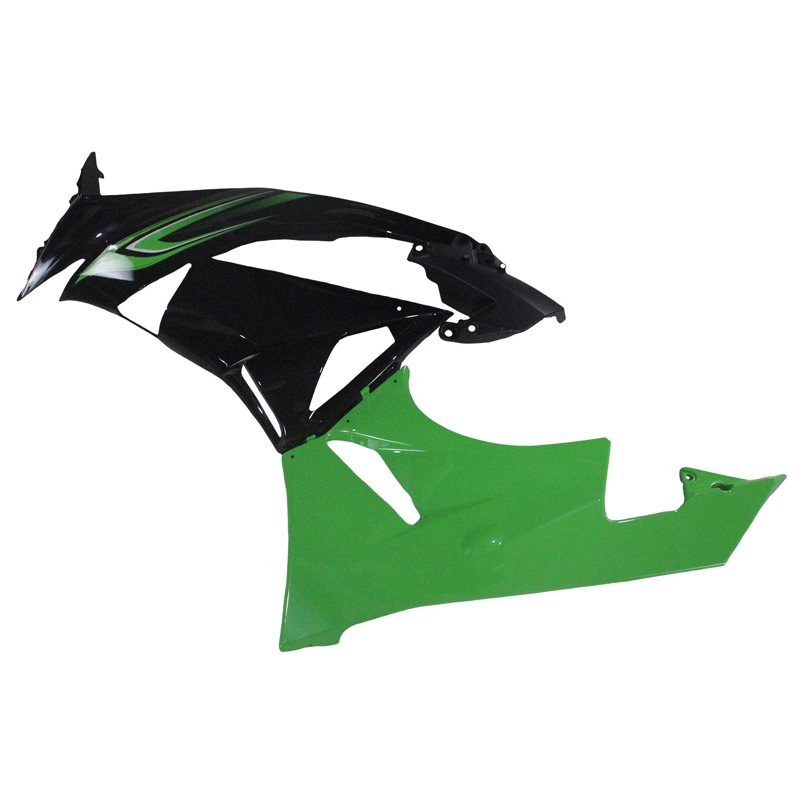 Amotopart Kawasaki ZX6R 636 2009-2012 Kit Carénage Carrosserie Plastique ABS