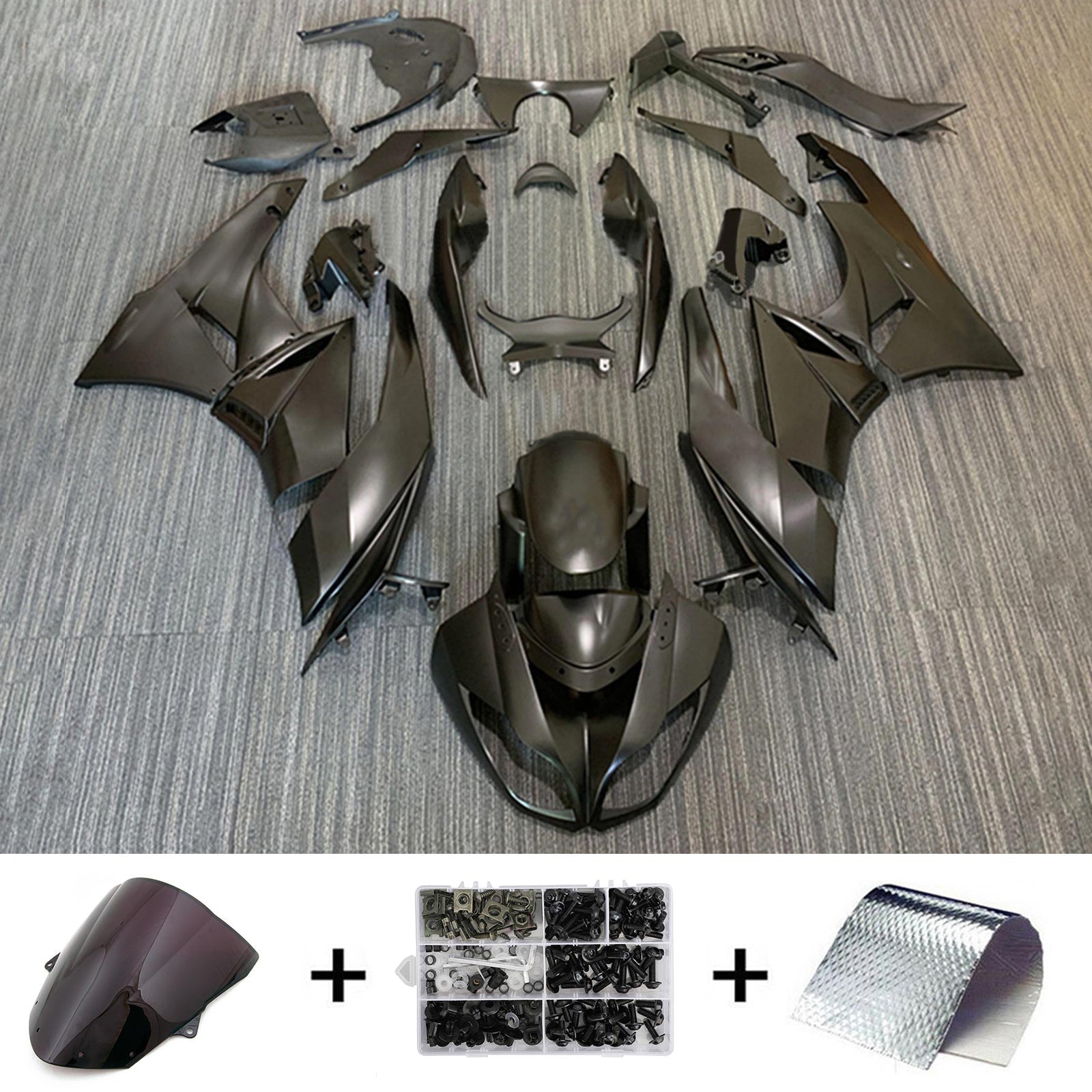 Amotopart Kawasaki ZX6R 636 2009-2012 Zestaw owiewek nadwozia z tworzywa ABS