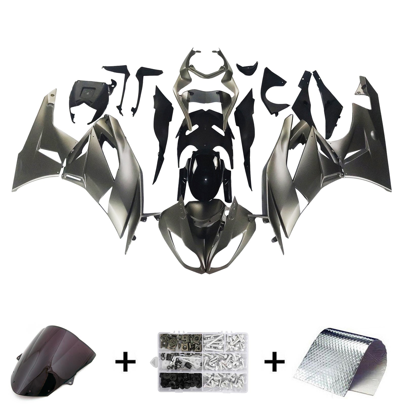 Amotopart Kawasaki ZX6R 636 2009-2012 ABS kunststof carrosseriekuipset