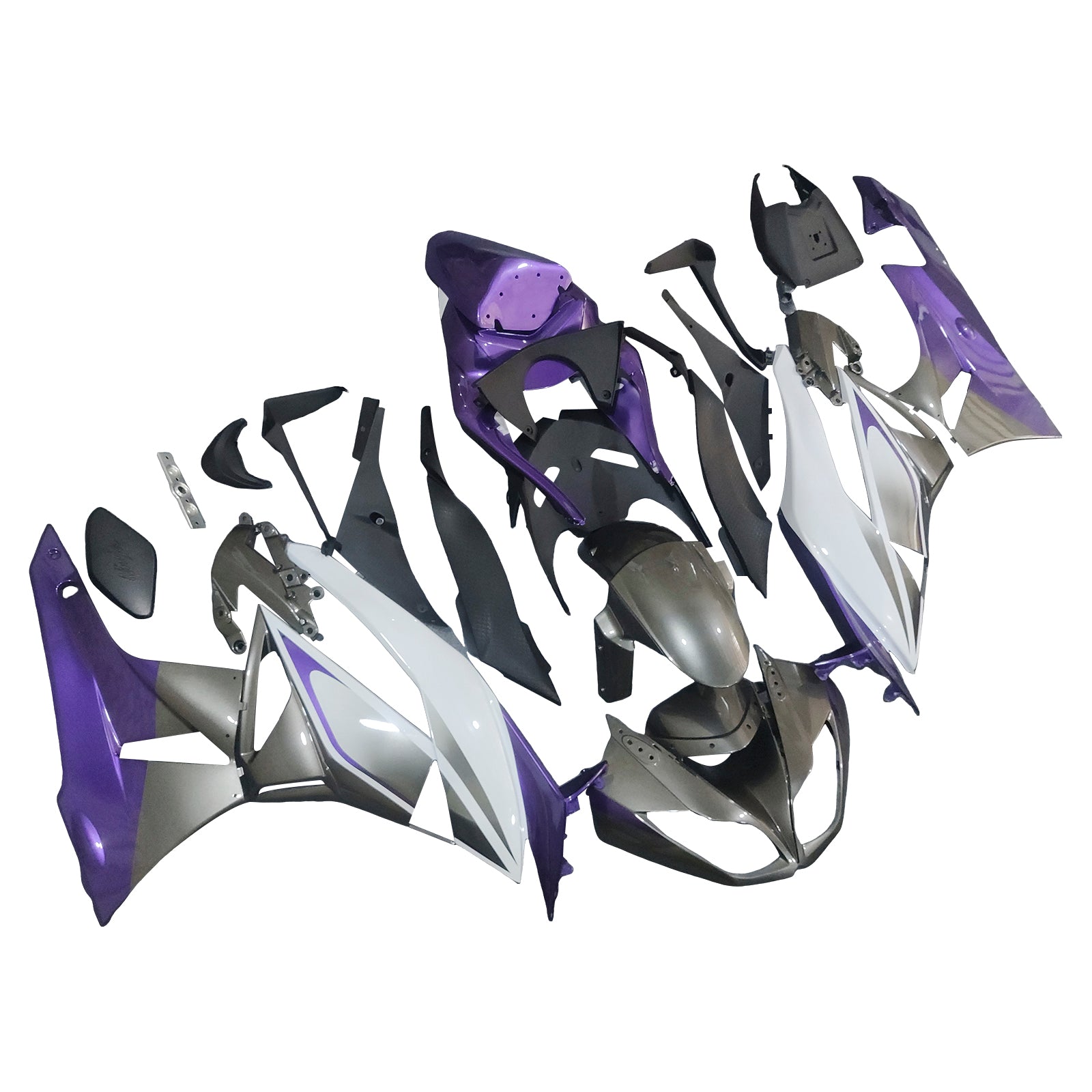 Amotopart Kawasaki ZX6R 636 2009-2012 ABS kunststof carrosseriekuipset