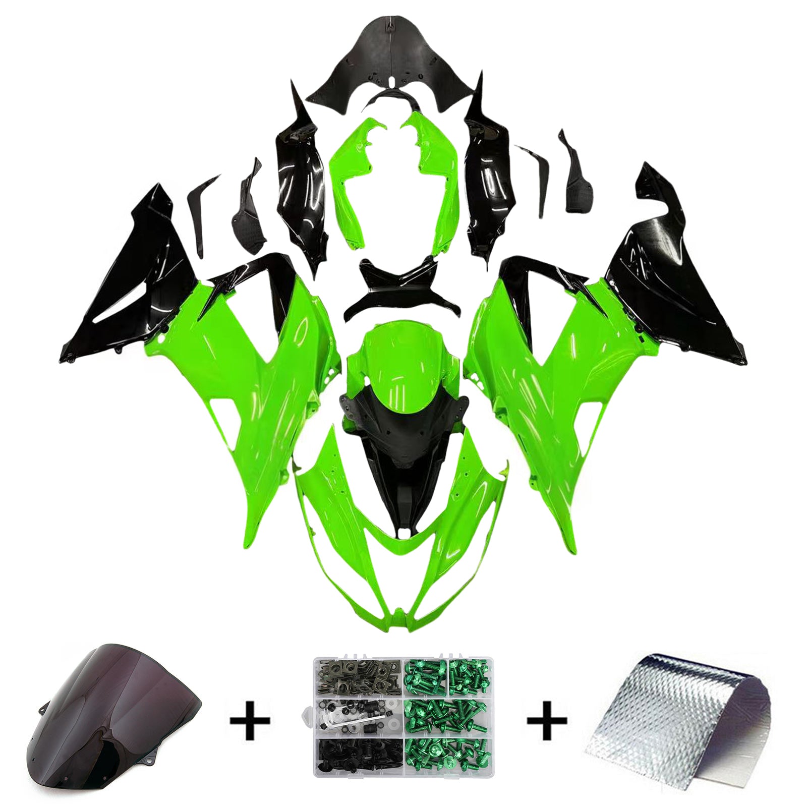 Kit de carénage Amotopart pour Kawasaki ZX6R 636 2013-2018 Générique