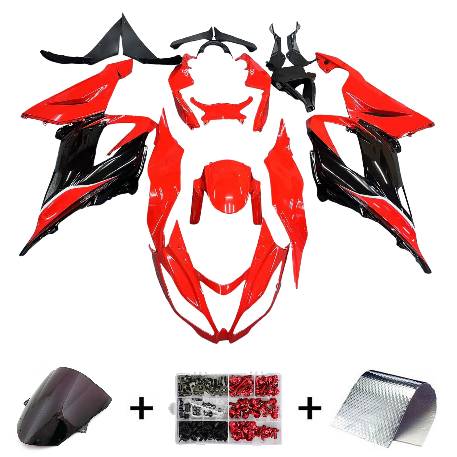 2013-2018 Kawasaki ZX6R 636 Kit de carénage d'injection carrosserie plastique ABS