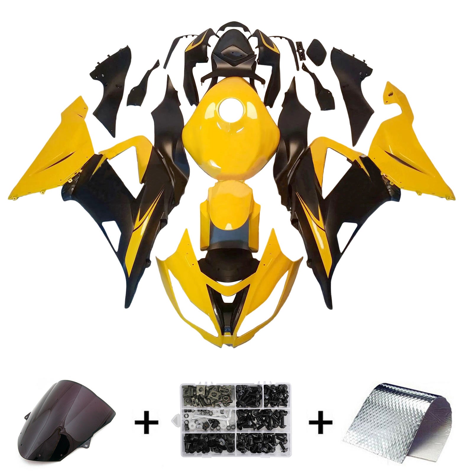 2013-2018 Kawasaki ZX6R 636 Kit de carénage d'injection carrosserie plastique ABS