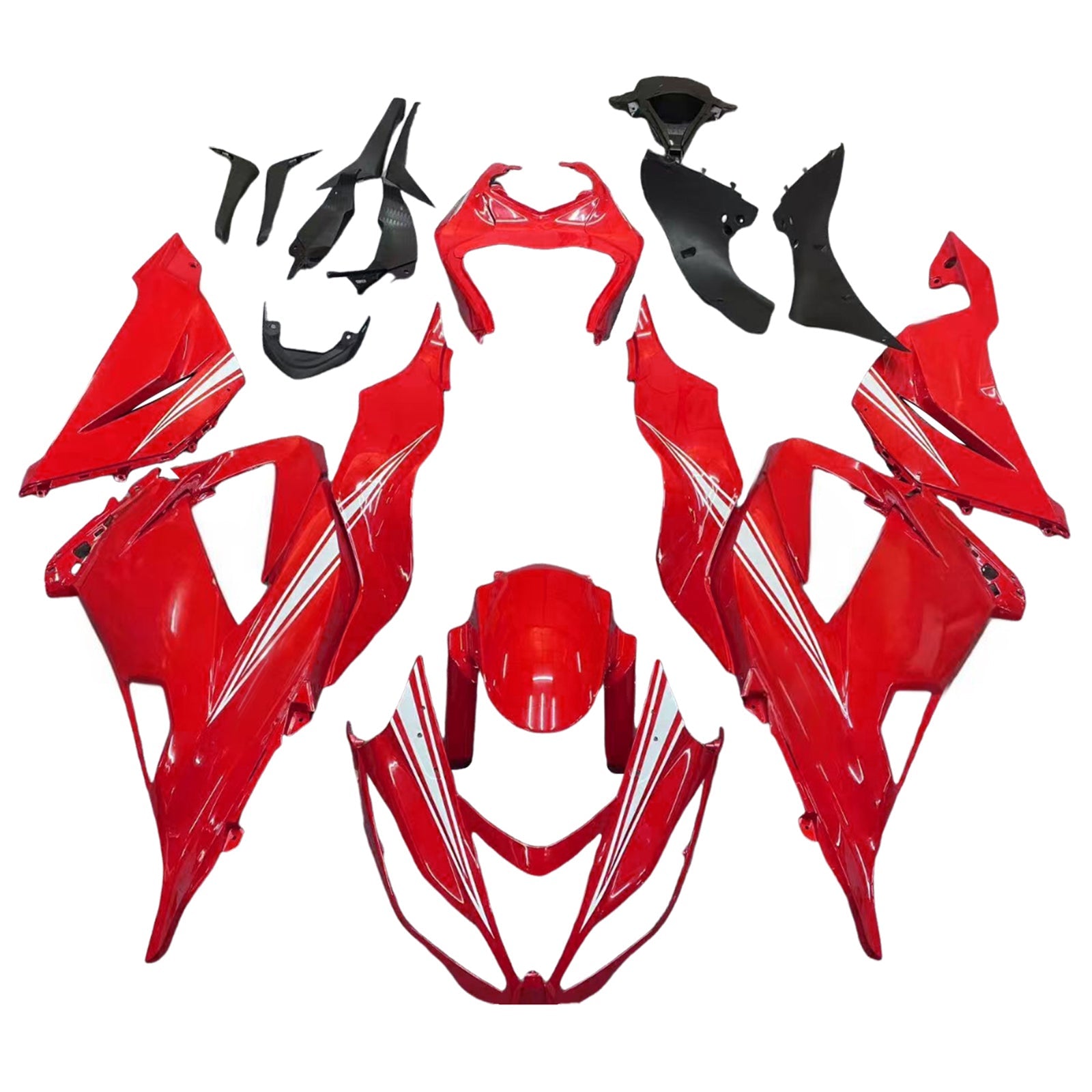 2013-2018 Kawasaki ZX6R 636 Kit de carénage d'injection carrosserie plastique ABS