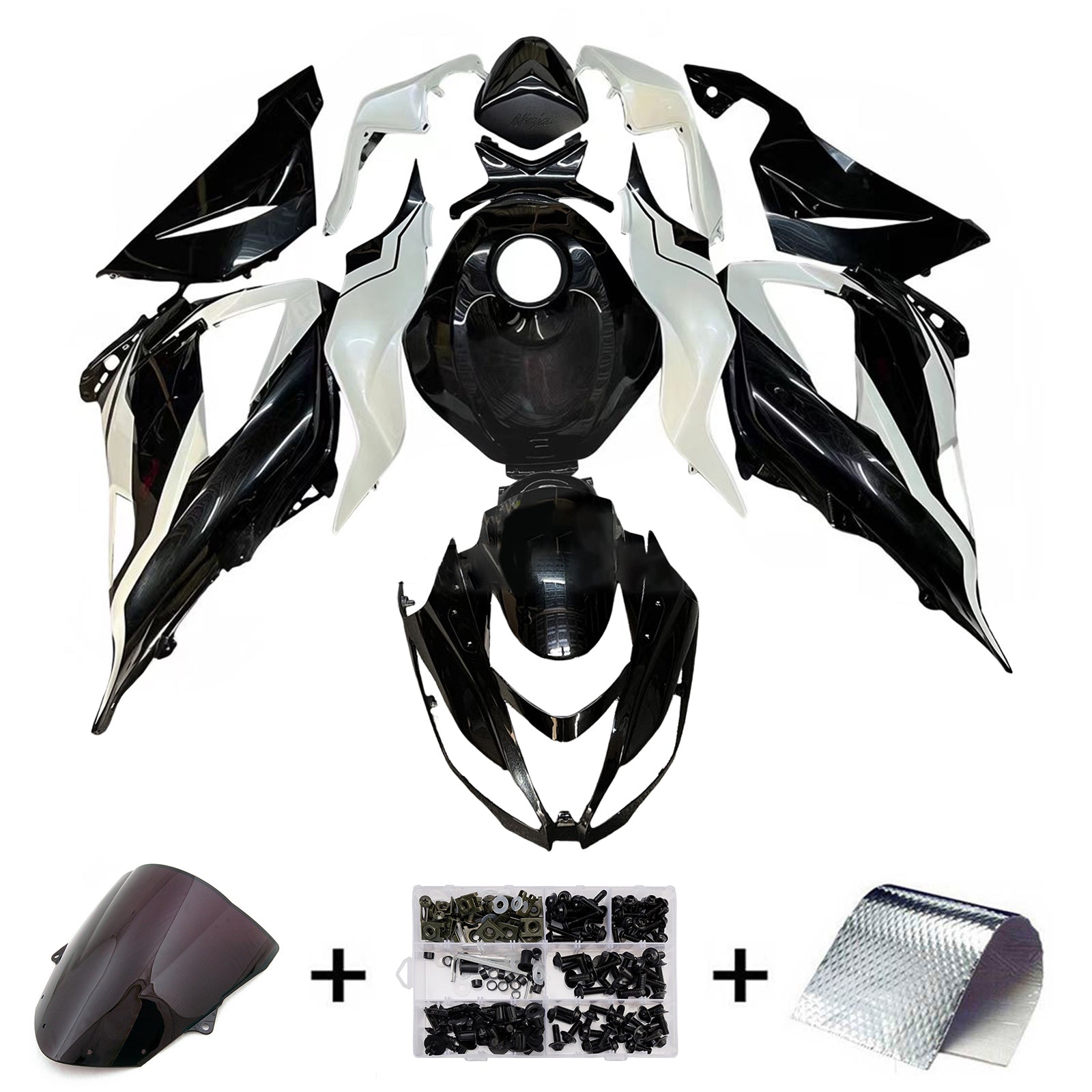 Kit de carénage par injection, carrosserie en plastique ABS pour Kawasaki ZX6R 636 2013-2018