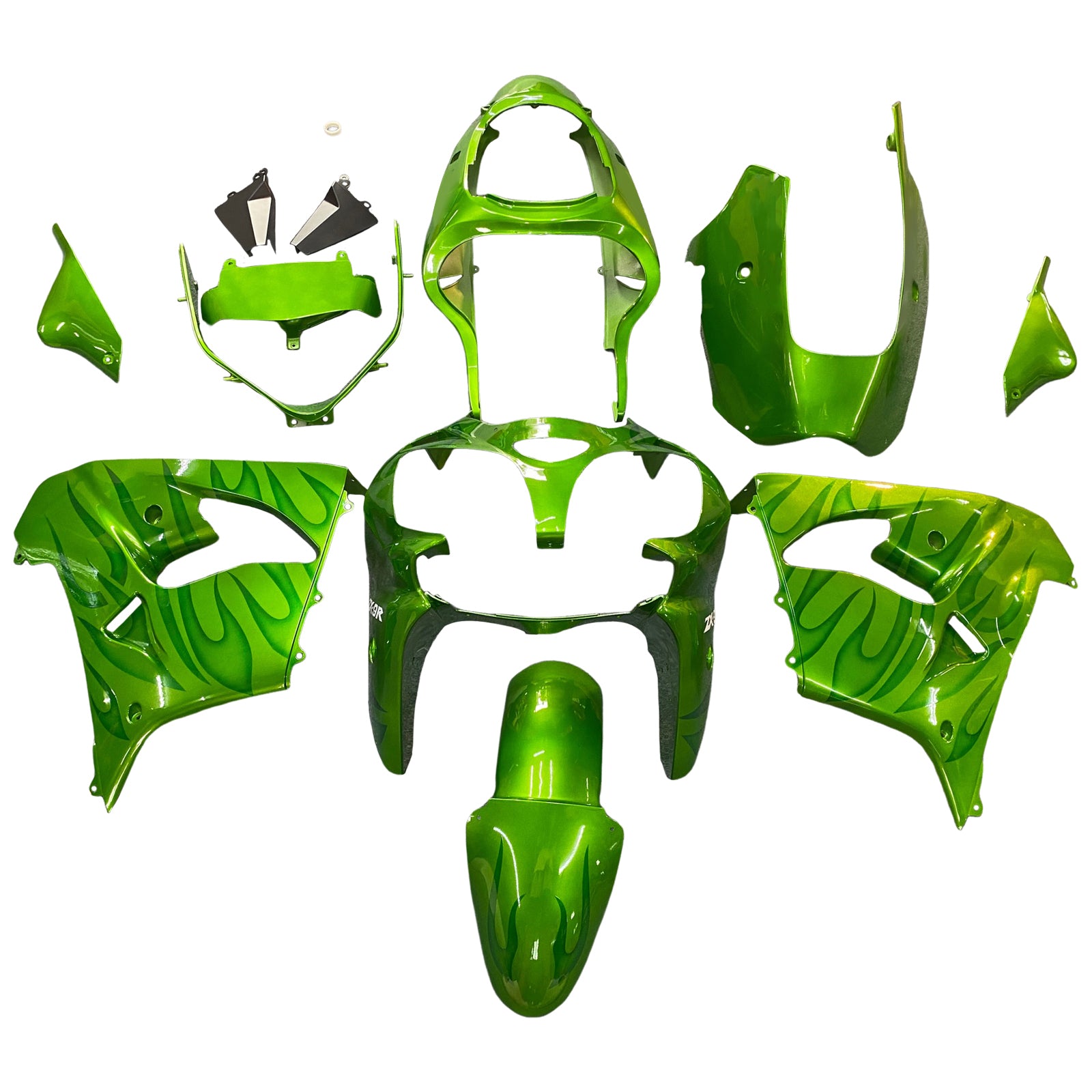 Kit carena Amotopart per Kawasaki ZX9R 2000-2001 Generico
