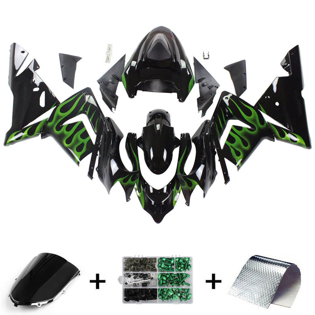 Amotopart Verkleidungsset für Kawasaki ZX10R 2004-2005 Generic