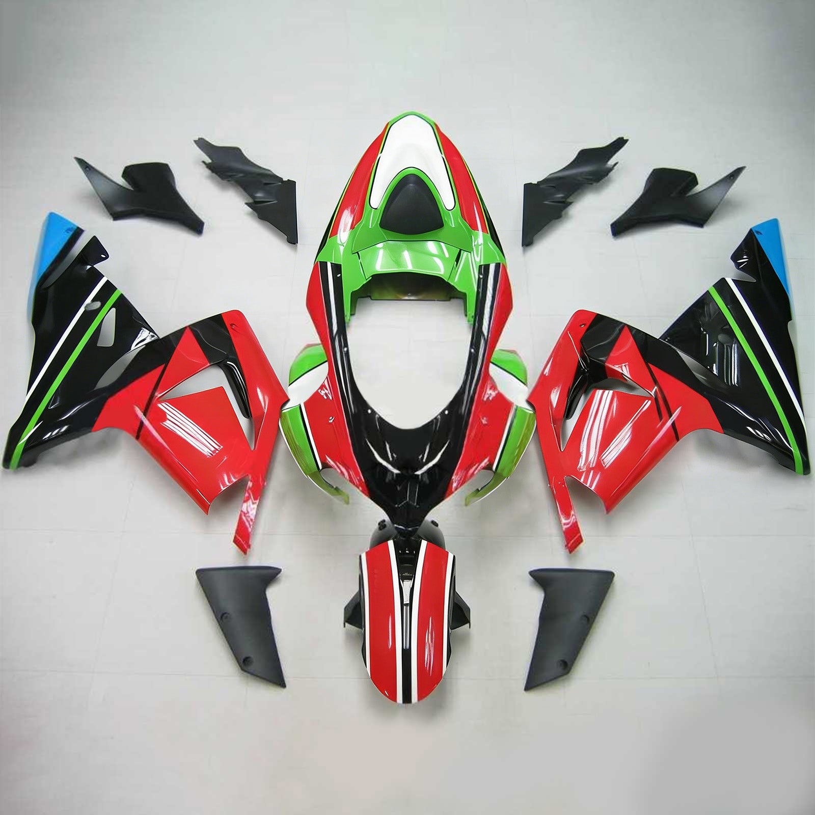 Kit de carénage Amotopart pour Kawasaki ZX10R 2004-2005 Générique