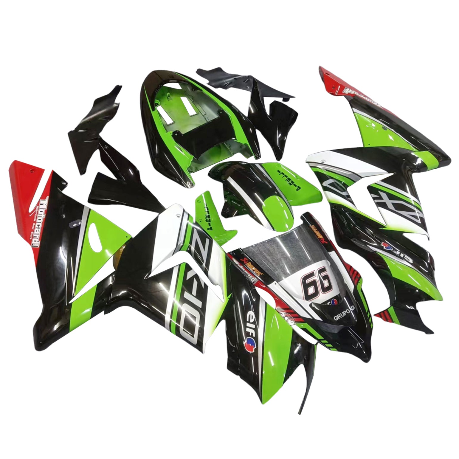 Kit de carenado Amotopart para Kawasaki ZX10R 2004-2005 Genérico