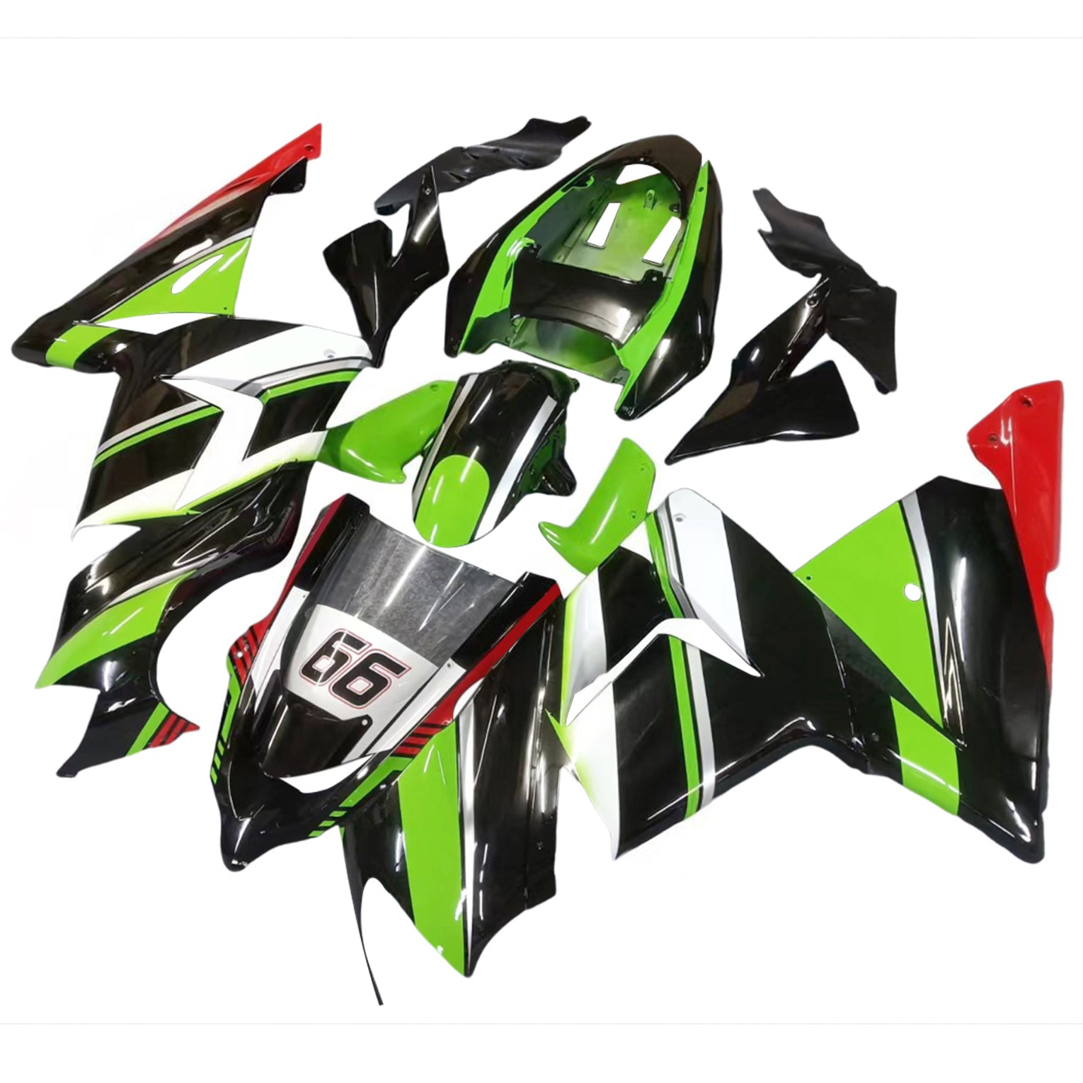 Kit de carénage Amotopart pour Kawasaki ZX10R 2004-2005 Générique