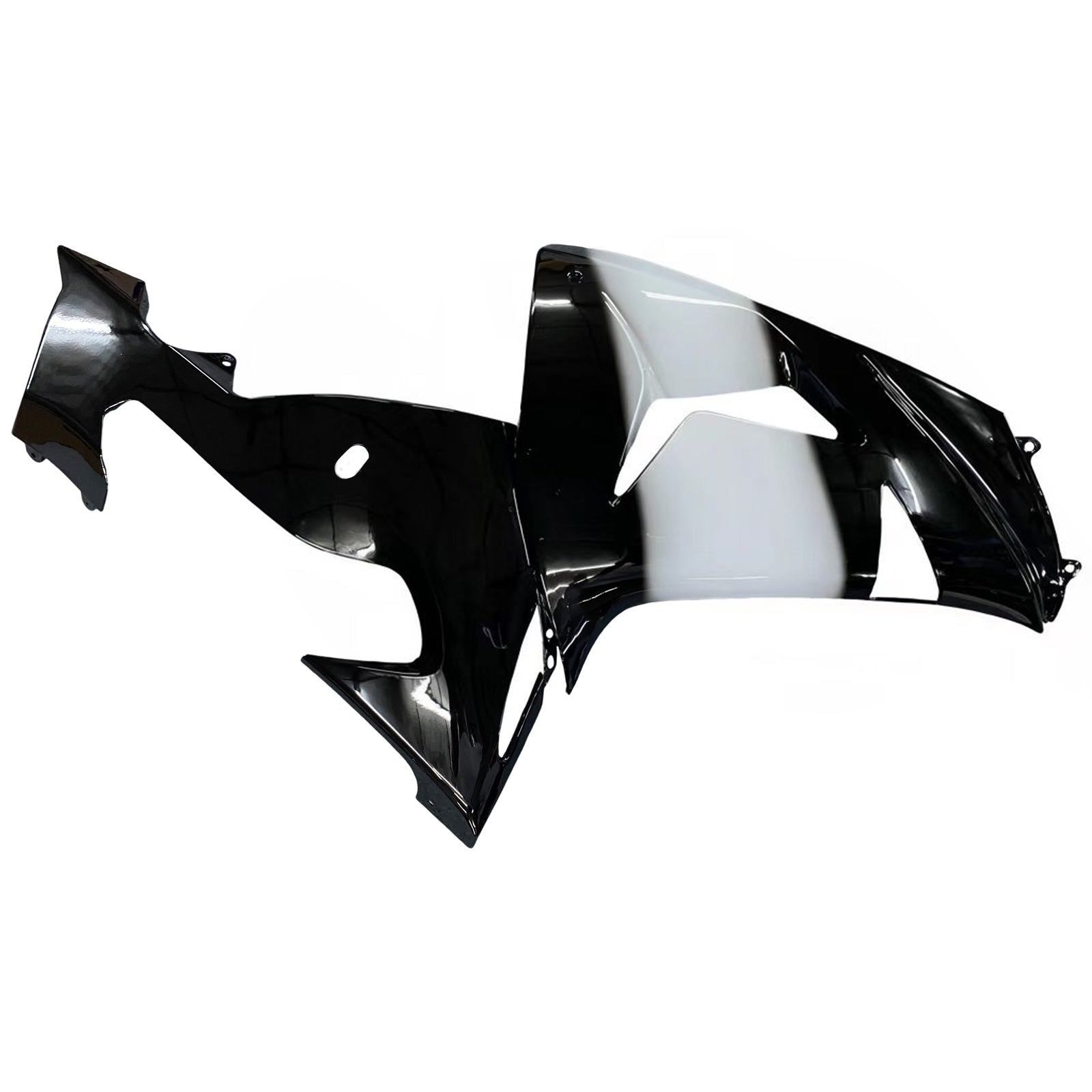 Amotopart pour Ninja ZX10R 2006-2007 Black West carrosserie carénage ABS moulé par Injection plastique ensemble 1 # générique