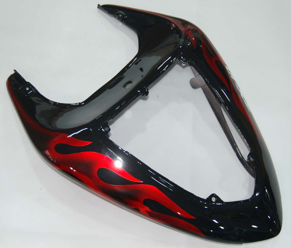 Carénages Amotopart 2006-2007 Kawasaki ZX 10R Black &amp; Red Flame Ninja Generic