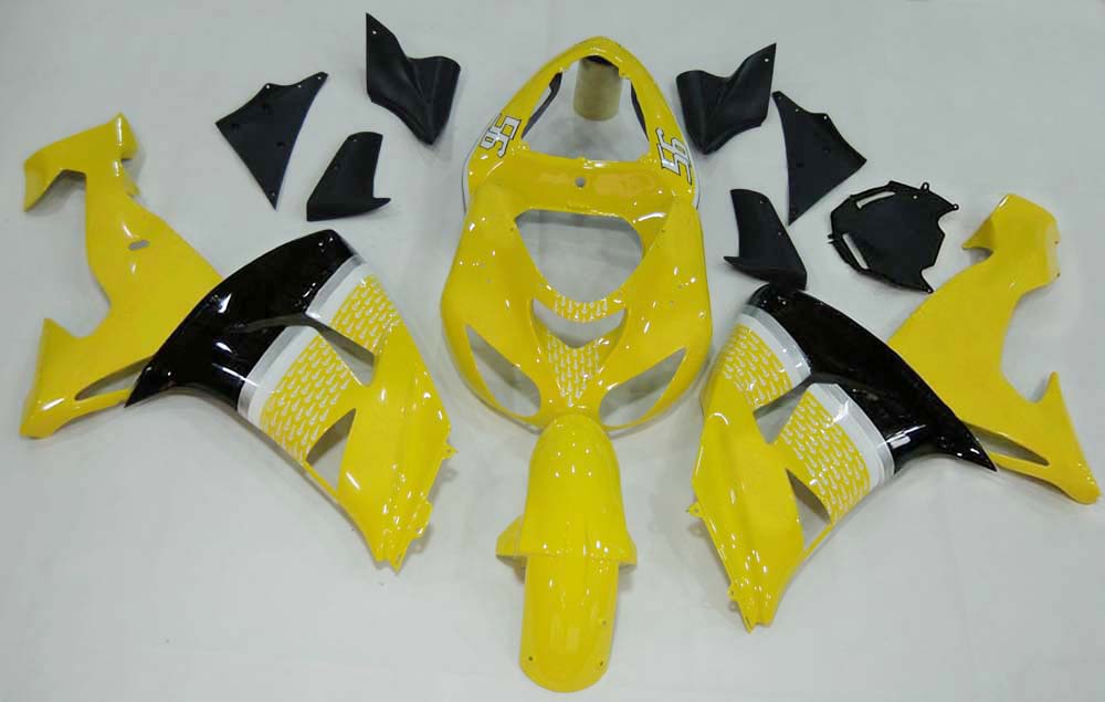 Carénages Amotopart 2006-2007 Kawasaki ZX 10R Jaune Noir No.56 Nakano Generic