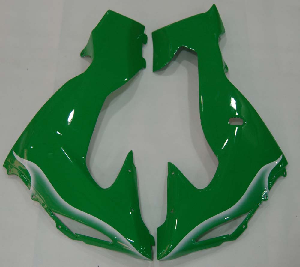 Carénages Amotopart 2006-2007 Kawasaki ZX 10R Green &amp; White Flame Ninja Generic