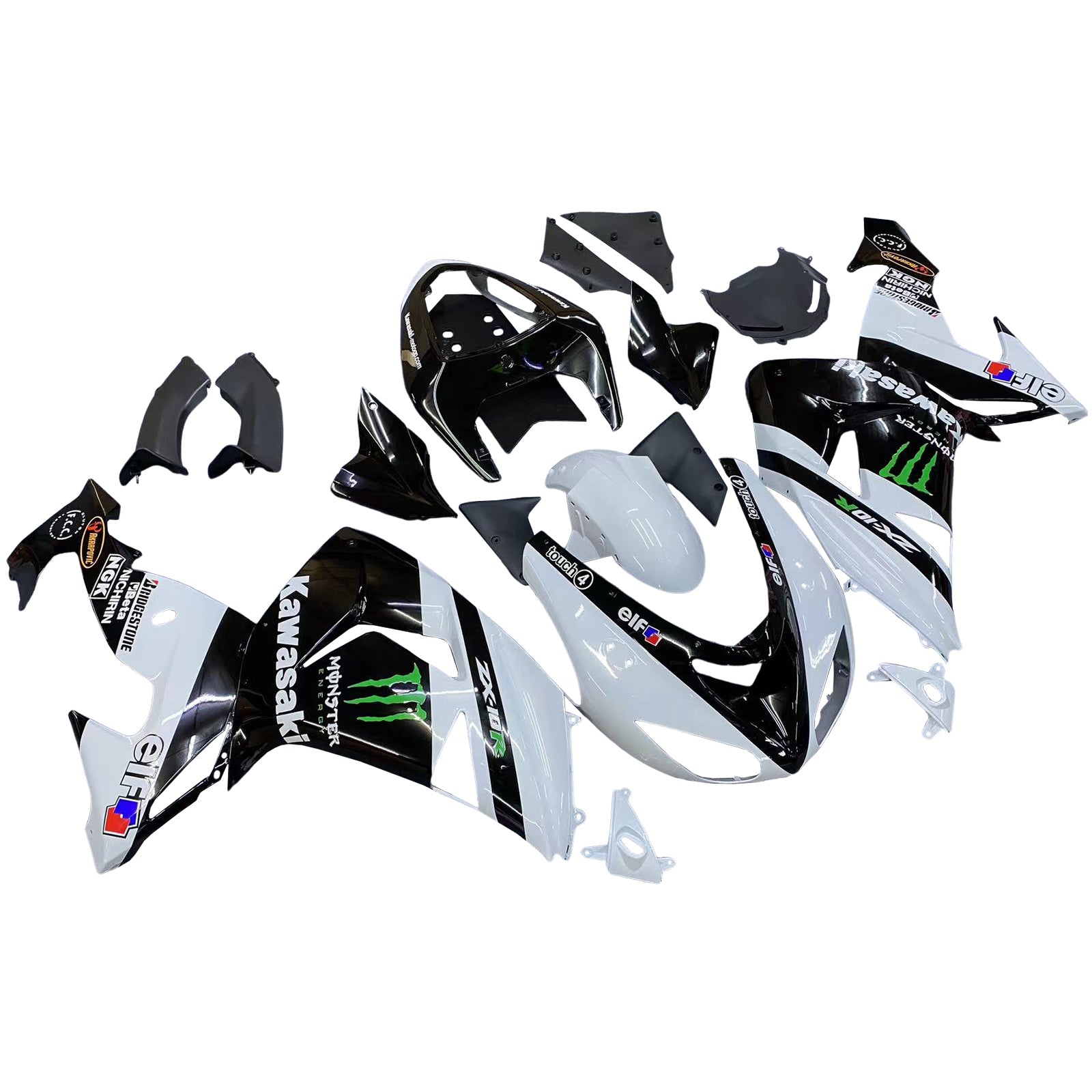 Amotopart Kawasaki ZX10R 2006-2007 Kit de plástico Bodest Store