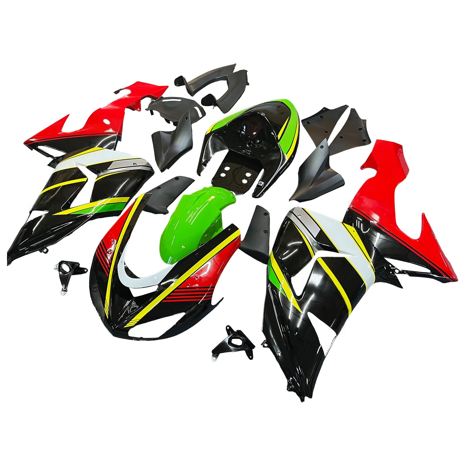 Amotopart Kawasaki ZX10R 2006-2007 Kit carenatura carrozzeria in plastica ABS