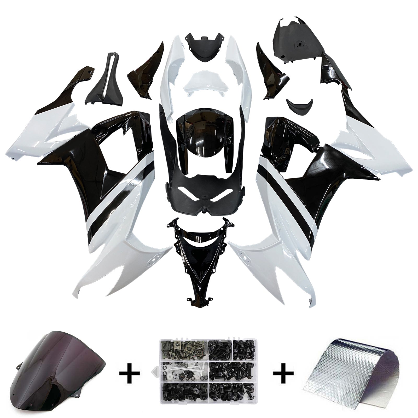 Kit de carénage Amotopart pour Kawasaki ZX10R 2008-2010 Générique