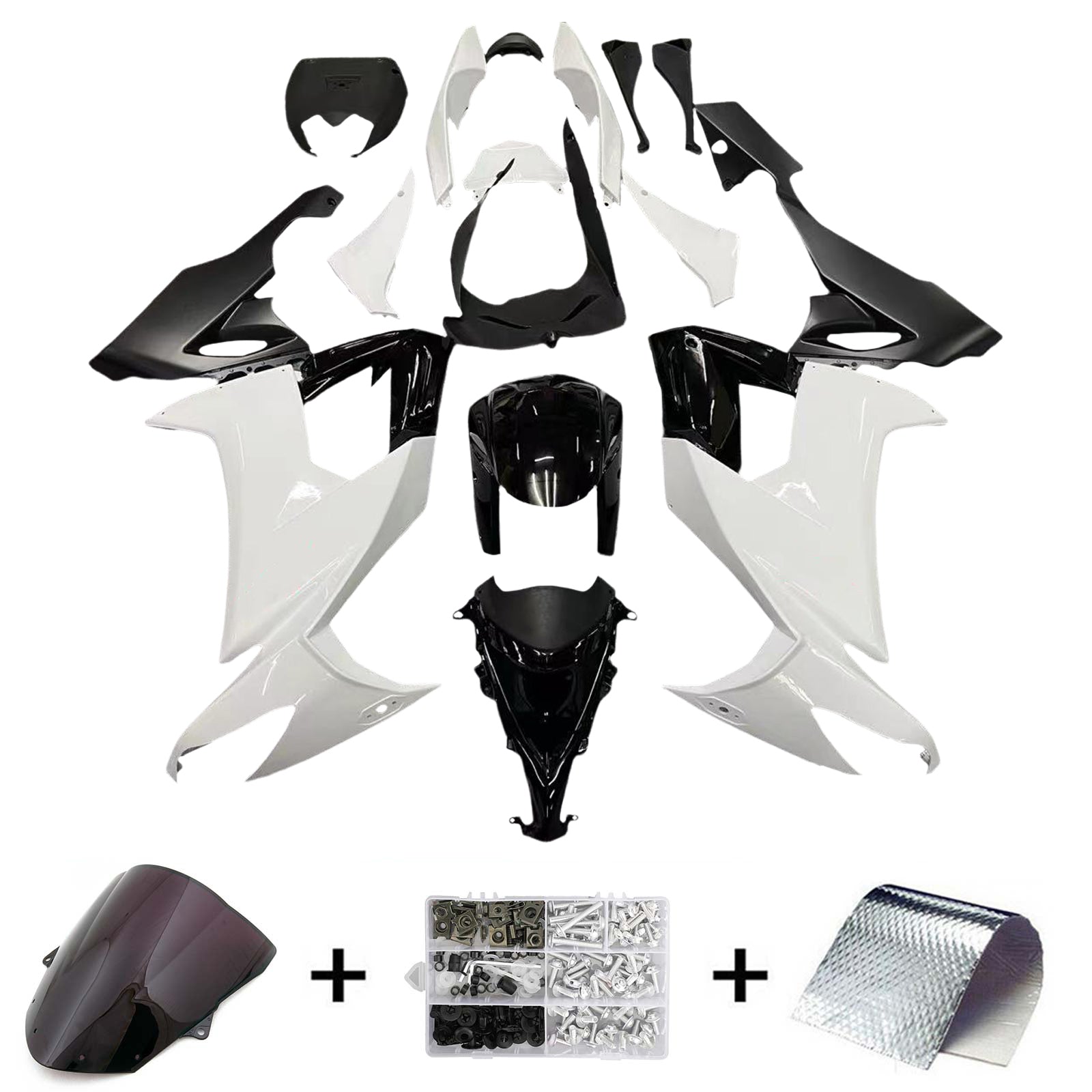 Kit de carénage Amotopart pour Kawasaki ZX10R 2008-2010 Générique