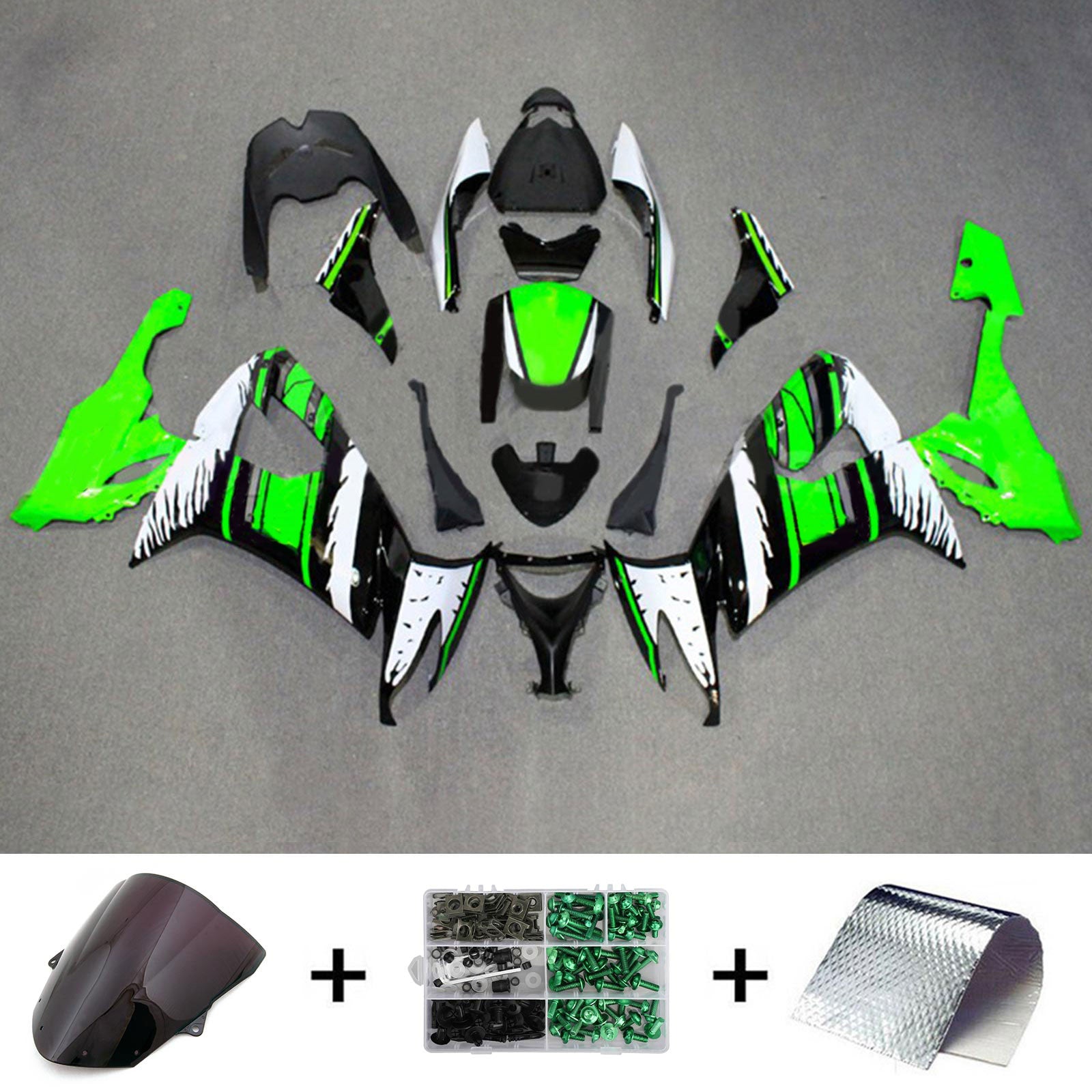 Amotopart Kawasaki ZX10R 2008-2010 Zestaw owiewek z tworzywa ABS