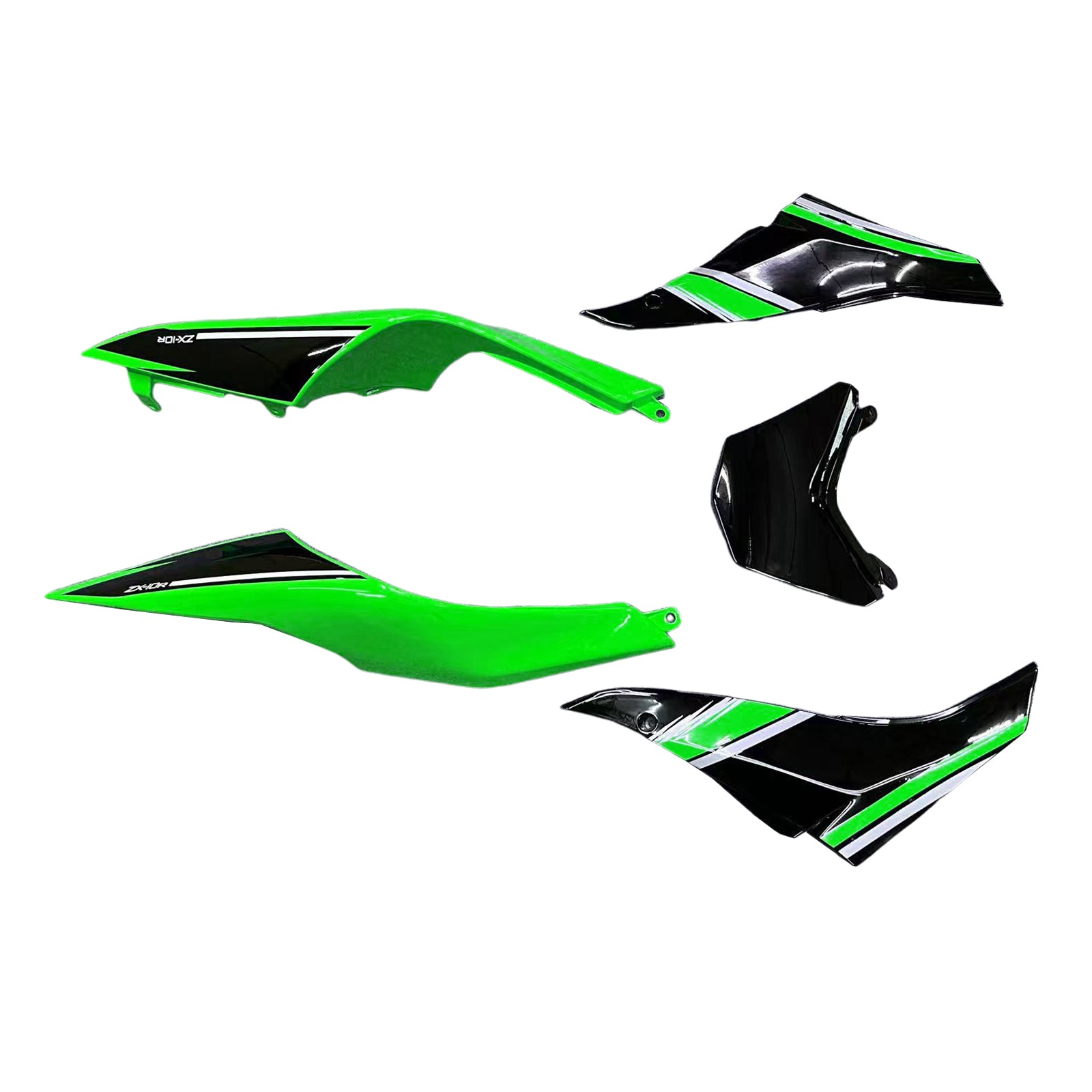 Amotopart Kawasaki ZX10R 2008-2010 Kit Carénage Carrosserie Plastique ABS