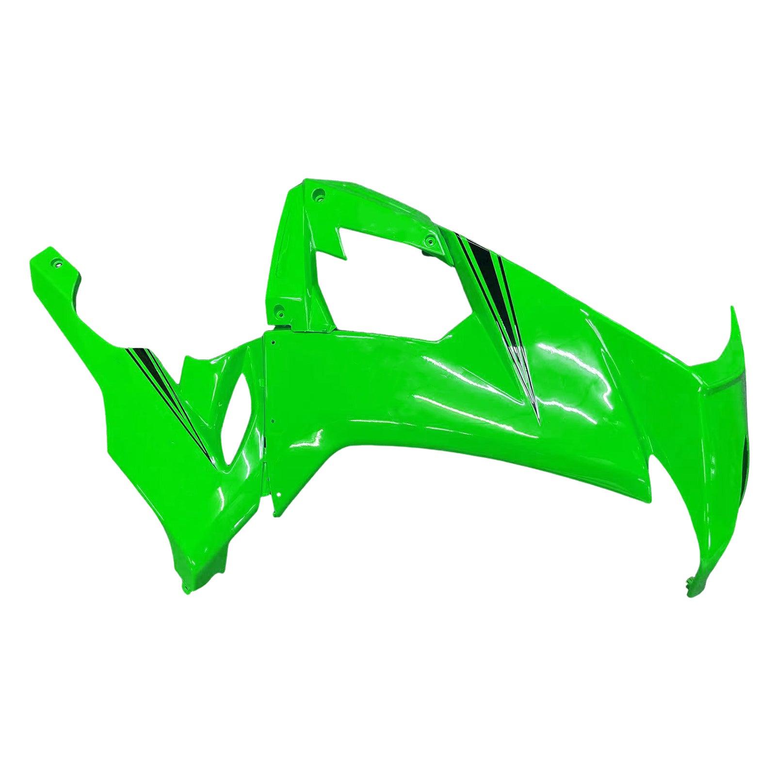 Amotopart Kawasaki ZX10R 2008-2010 Kit Carénage Carrosserie Plastique ABS
