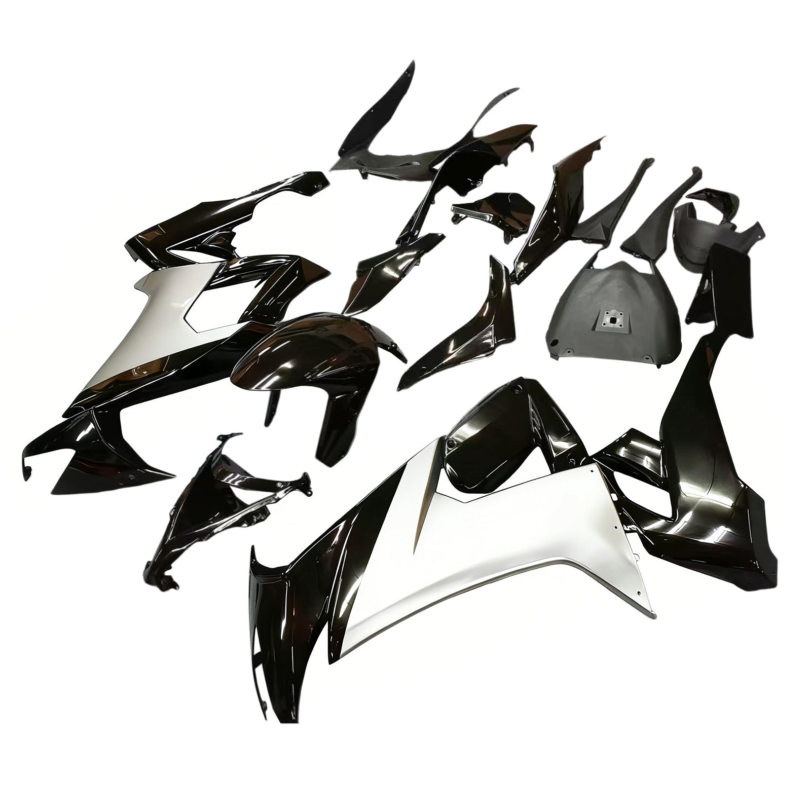 Amotopart Kawasaki ZX10R 2008-2010 Kit Carénage Carrosserie Plastique ABS