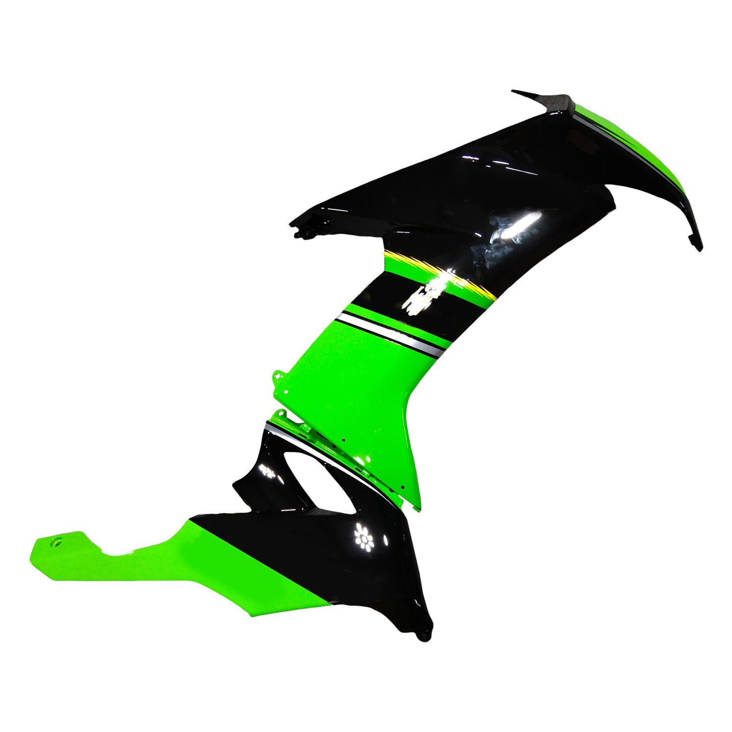 Amotopart Kawasaki ZX10R 2008-2010 Kit Carénage Carrosserie Plastique ABS
