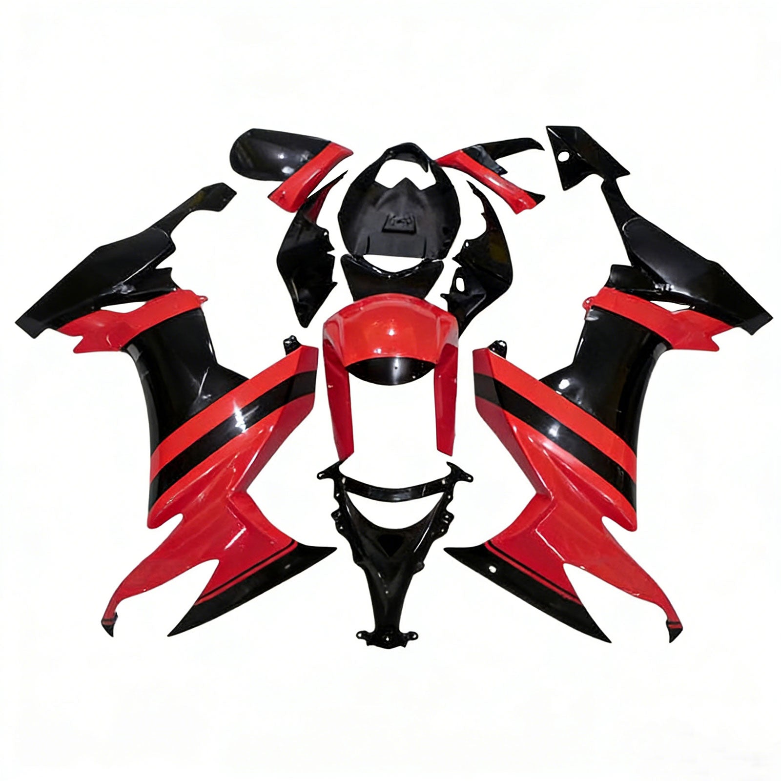 Kit de carénage d'injection Kawasaki ZX10R 2008-2010, carrosserie en plastique ABS