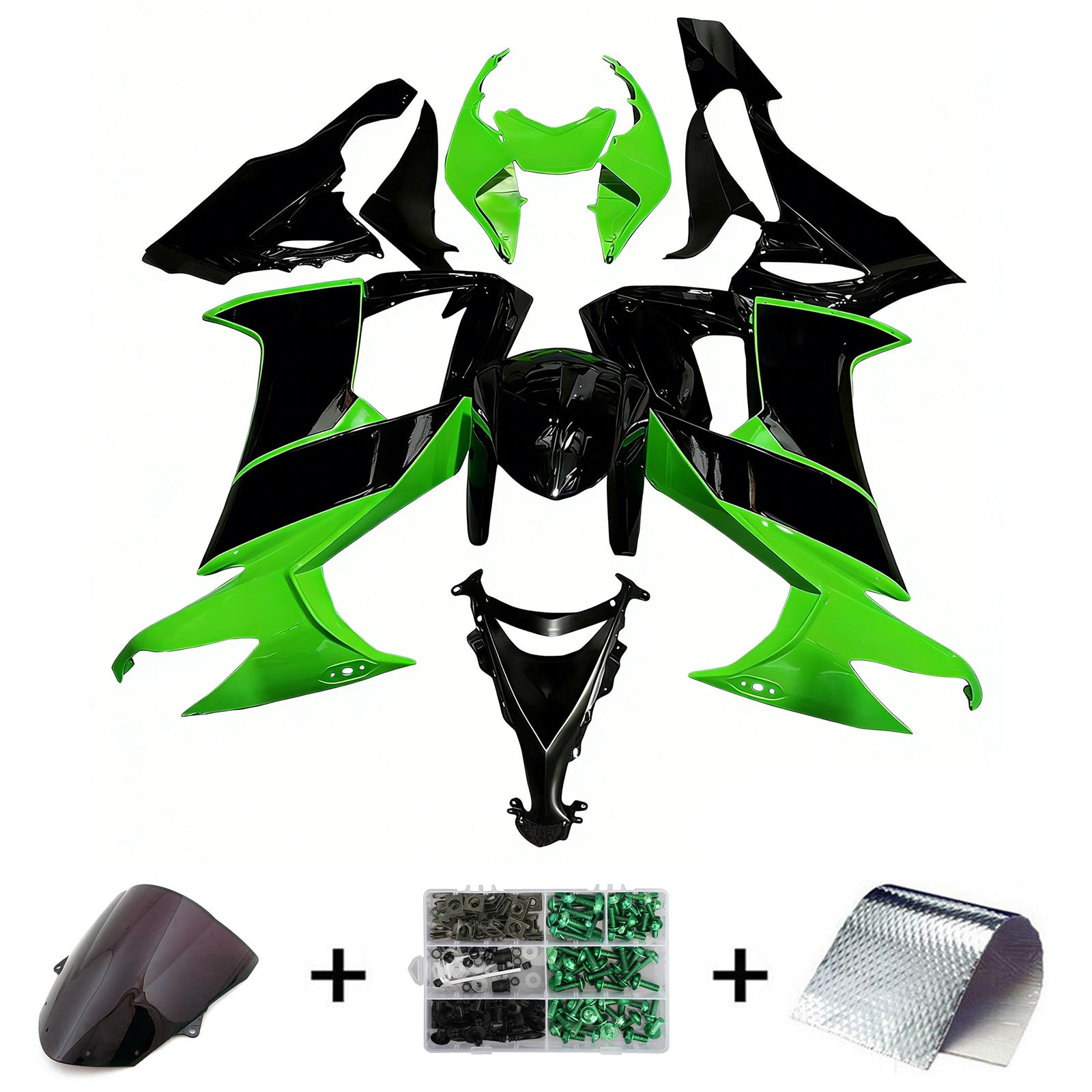 Kawasaki ZX10R 2008-2010 Kit de carenado de inyección, carrocería de plástico ABS