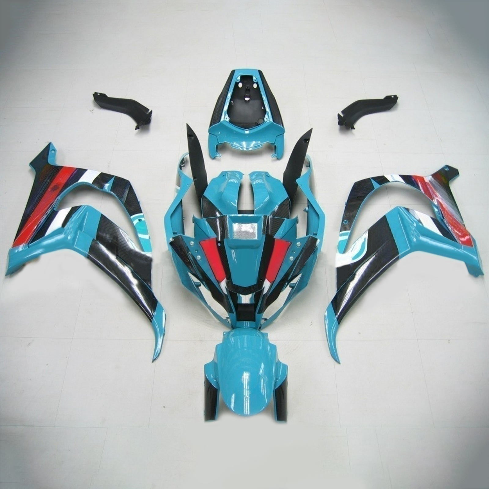 2011-2015 Kawasaki ZX10r Zestaw wstrzykiwania ABS w skorygowanym plastiku
