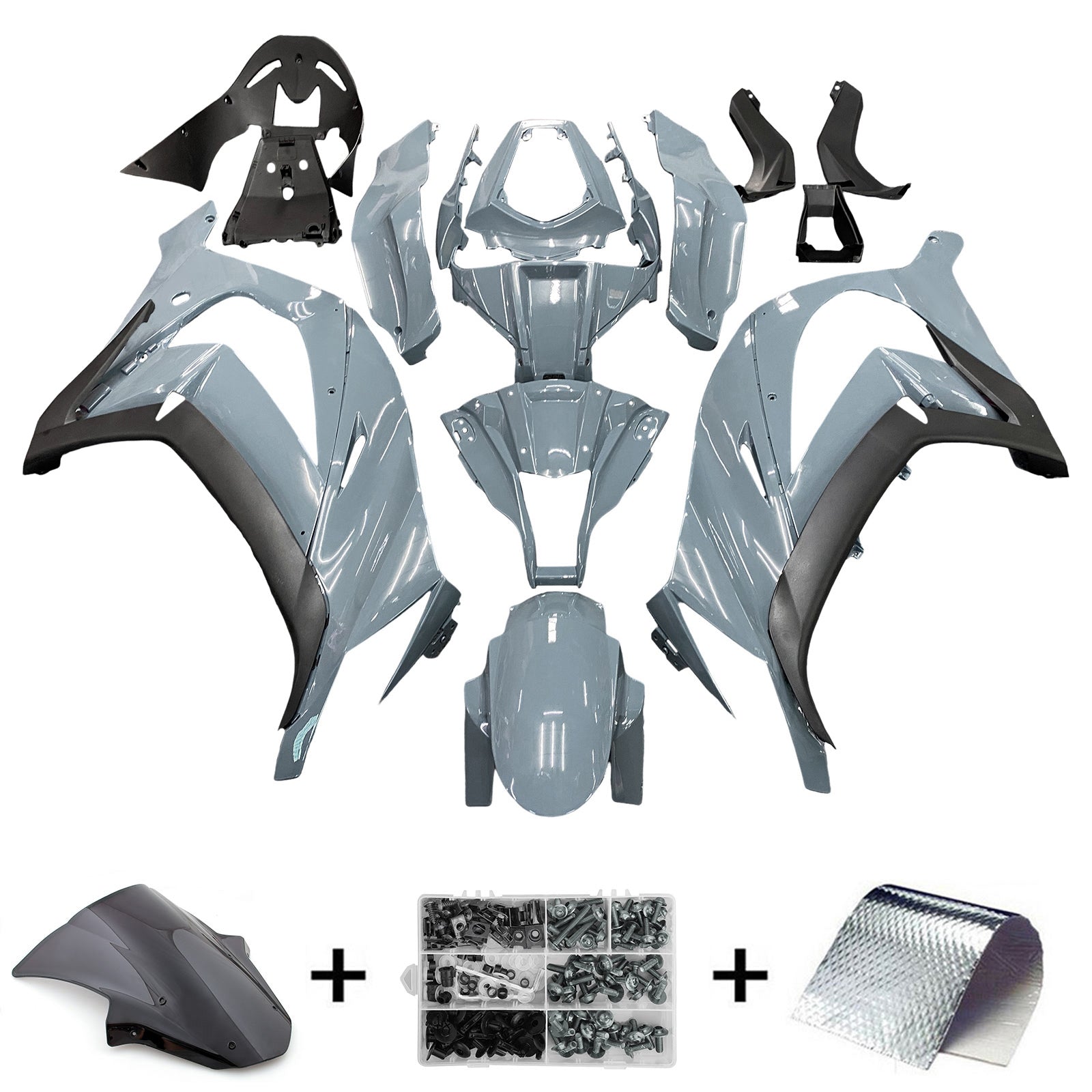 2011-2015 Kawasaki ZX10R Kit de carénage d'injection Bodywork Abs en plastique ajusté