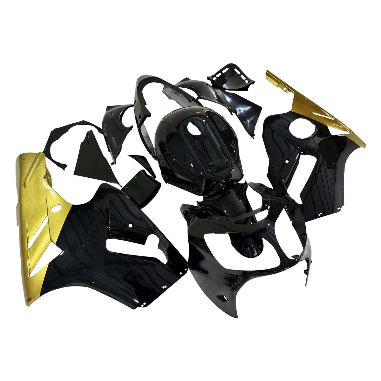 Amotopart Carena 2000-2001 Kawasaki ZX12R Nero e Oro ZX12R Generico
