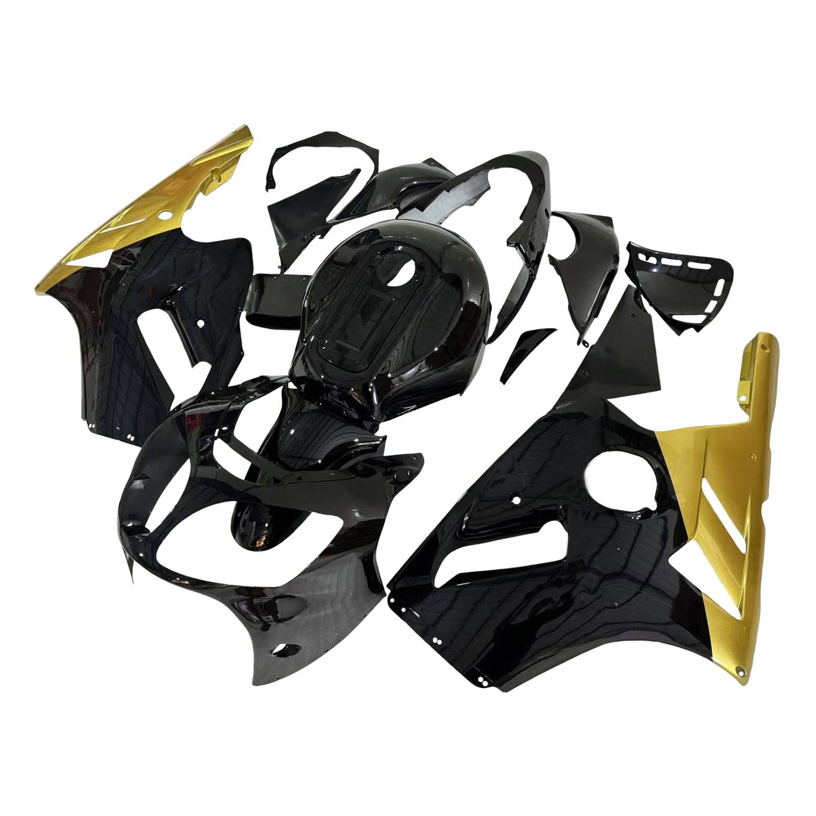 Amotopart Carena 2000-2001 Kawasaki ZX12R Nero e Oro ZX12R Generico