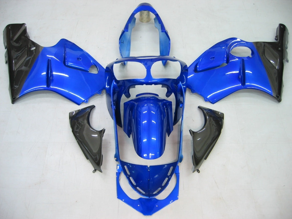 Carénages Amotopart 2000-2001 Kawasaki ZX12R Bleu &amp; Noir ZX12R Generic
