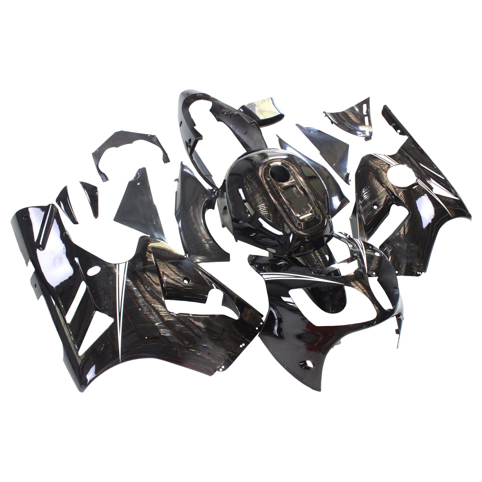 Kit de carenado de inyección de carrocería de plástico ABS Kawasaki ZX12R 2000-2001