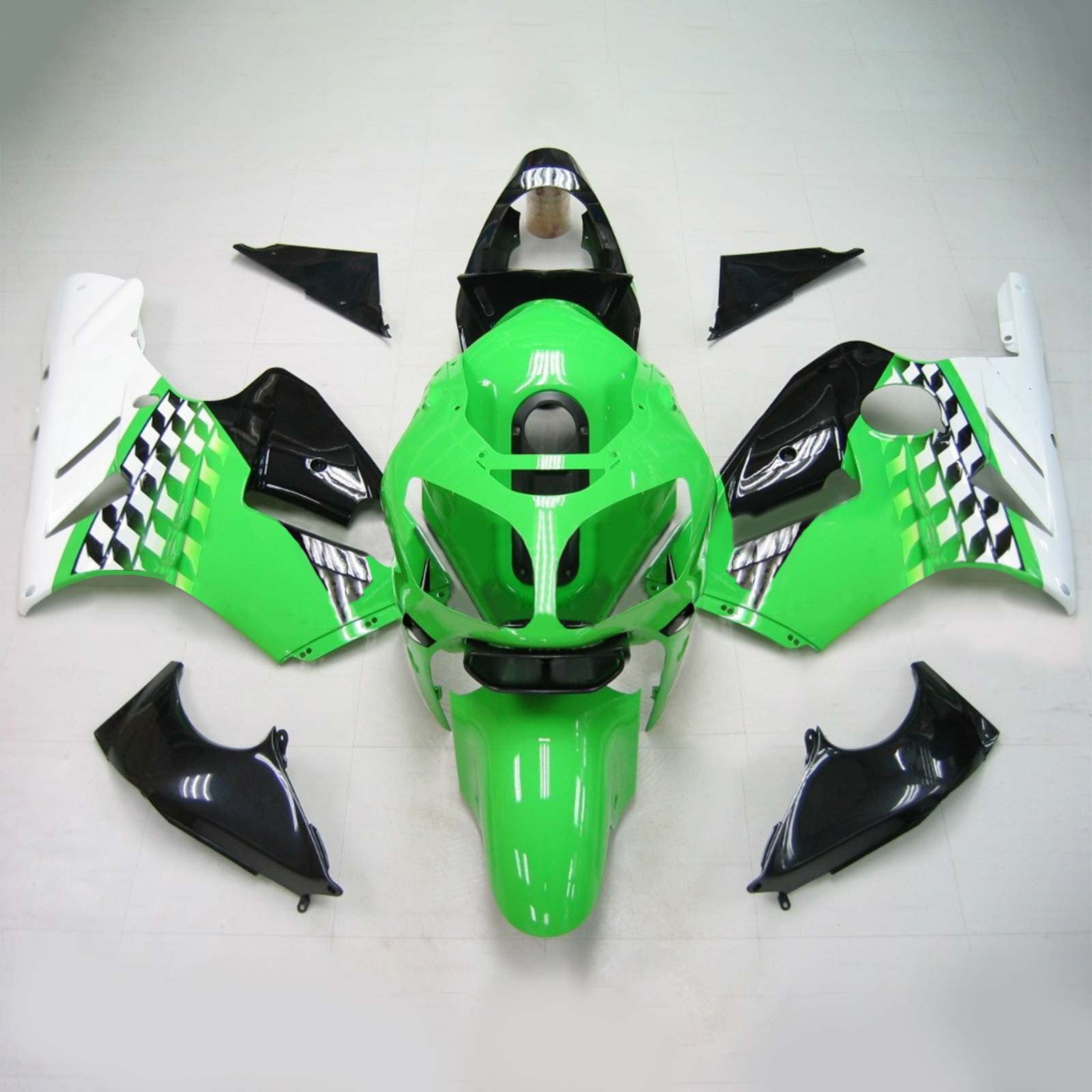 2000-2001 Kawasaki ZX12R ABS muovinen korin ruiskutussuojasarja sopii