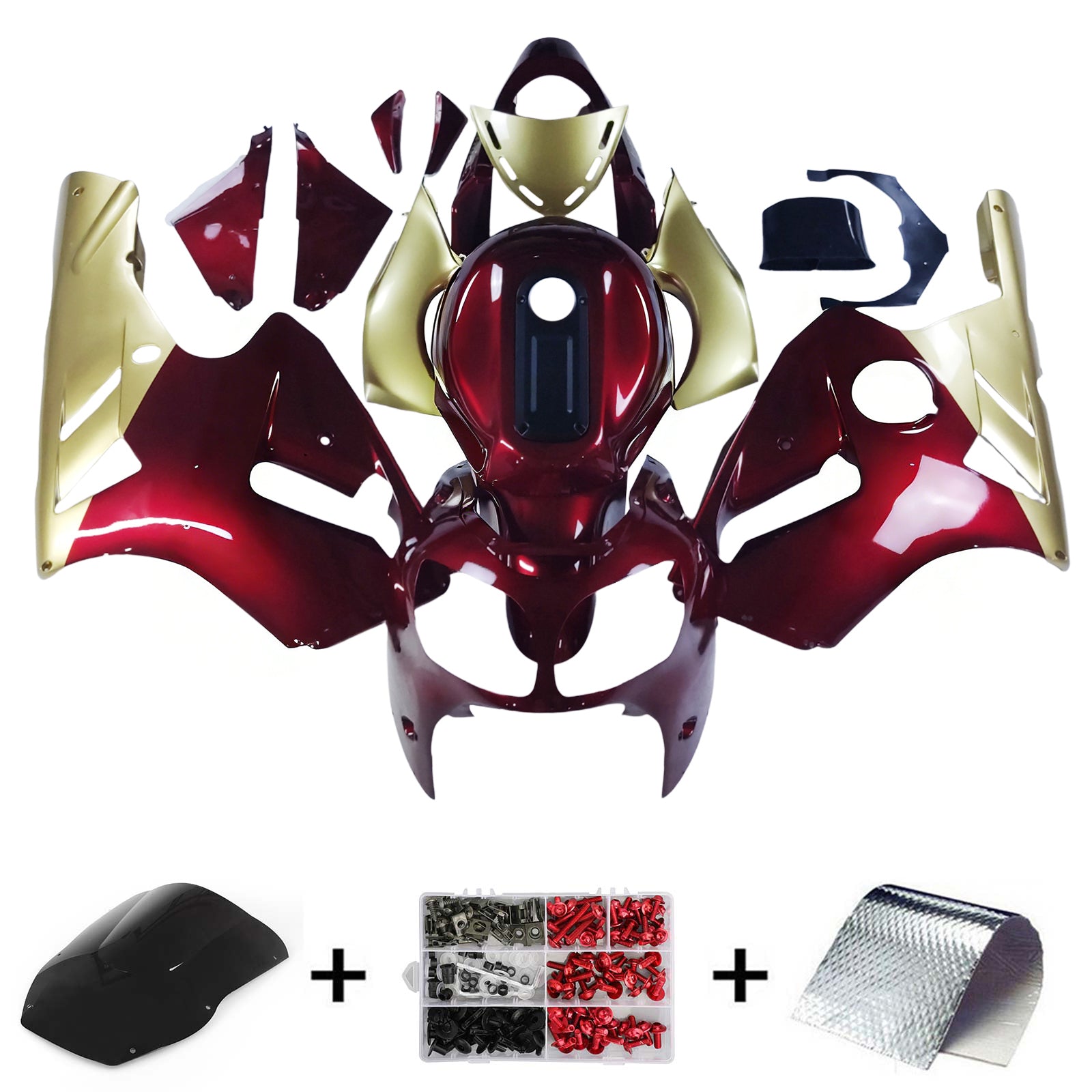 2000-2001 Kawasaki ZX12R ABS kunststof carrosserie-injectiekuipset geschikt