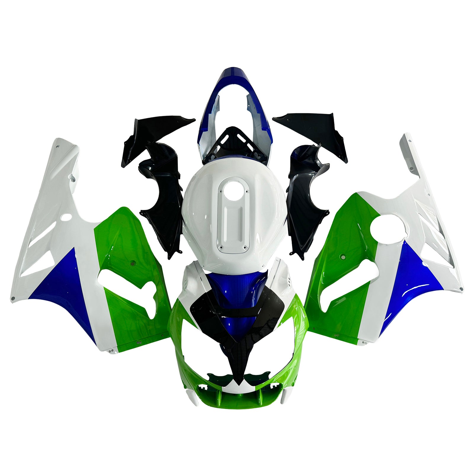 Kit carena iniezione carrozzeria in plastica ABS adatta per Kawasaki ZX12R 2002-2005