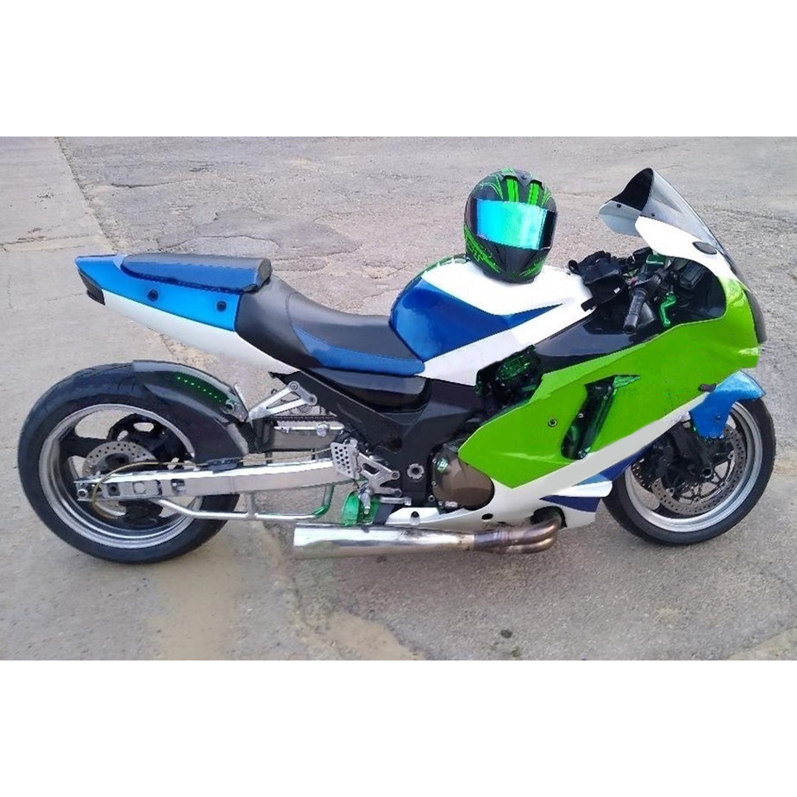 Kit carena iniezione carrozzeria in plastica ABS adatta per Kawasaki ZX12R 2002-2005