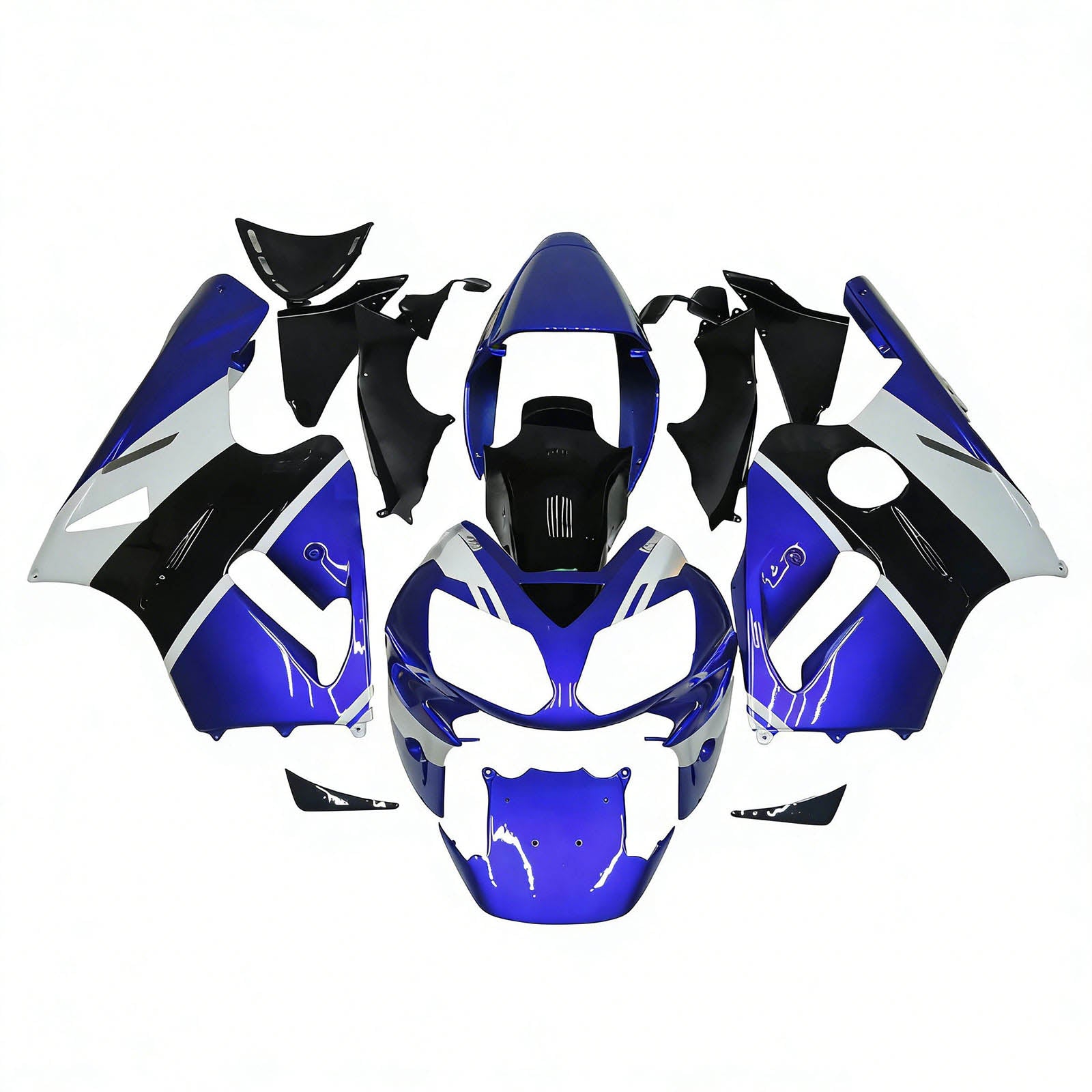 2002-2005 Kawasaki ZX12R ruiskutussuojasarja ABS muovinen kori