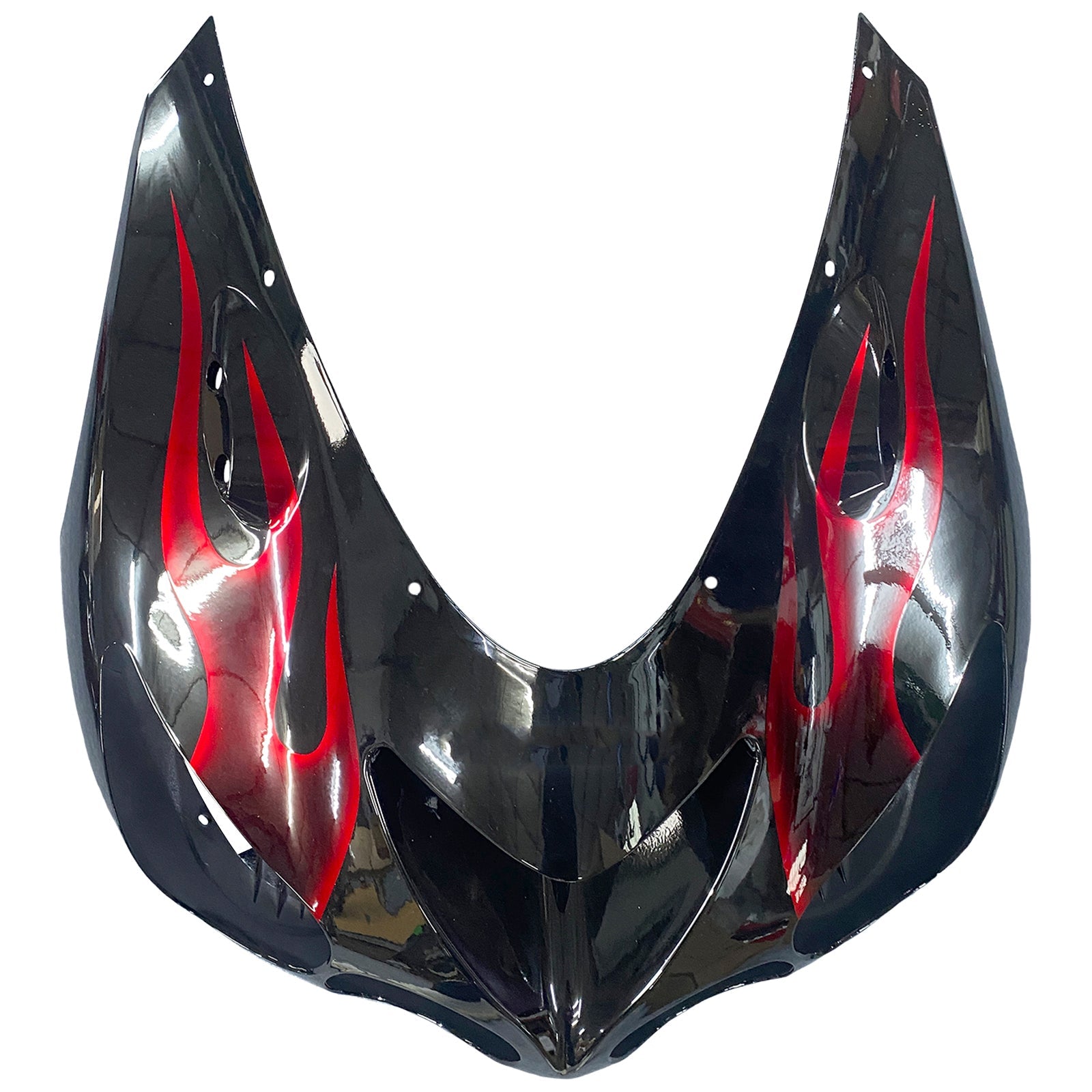 Ranges Amotopart 2006-2011 Kawasaki ZX14R črna in rdeča plamen ninja generična