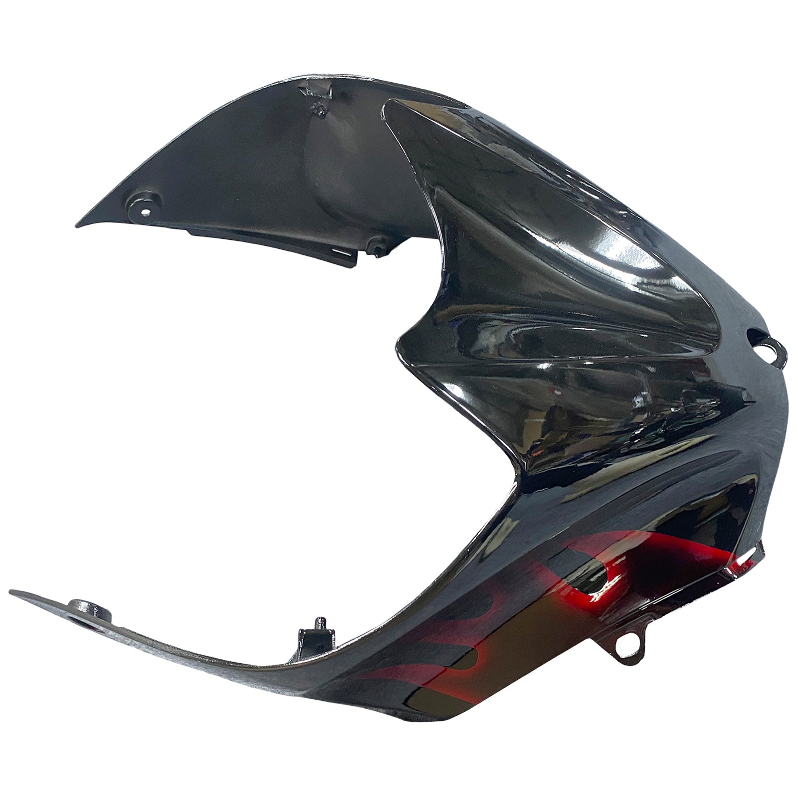 Ranges Amotopart 2006-2011 Kawasaki ZX14R črna in rdeča plamen ninja generična