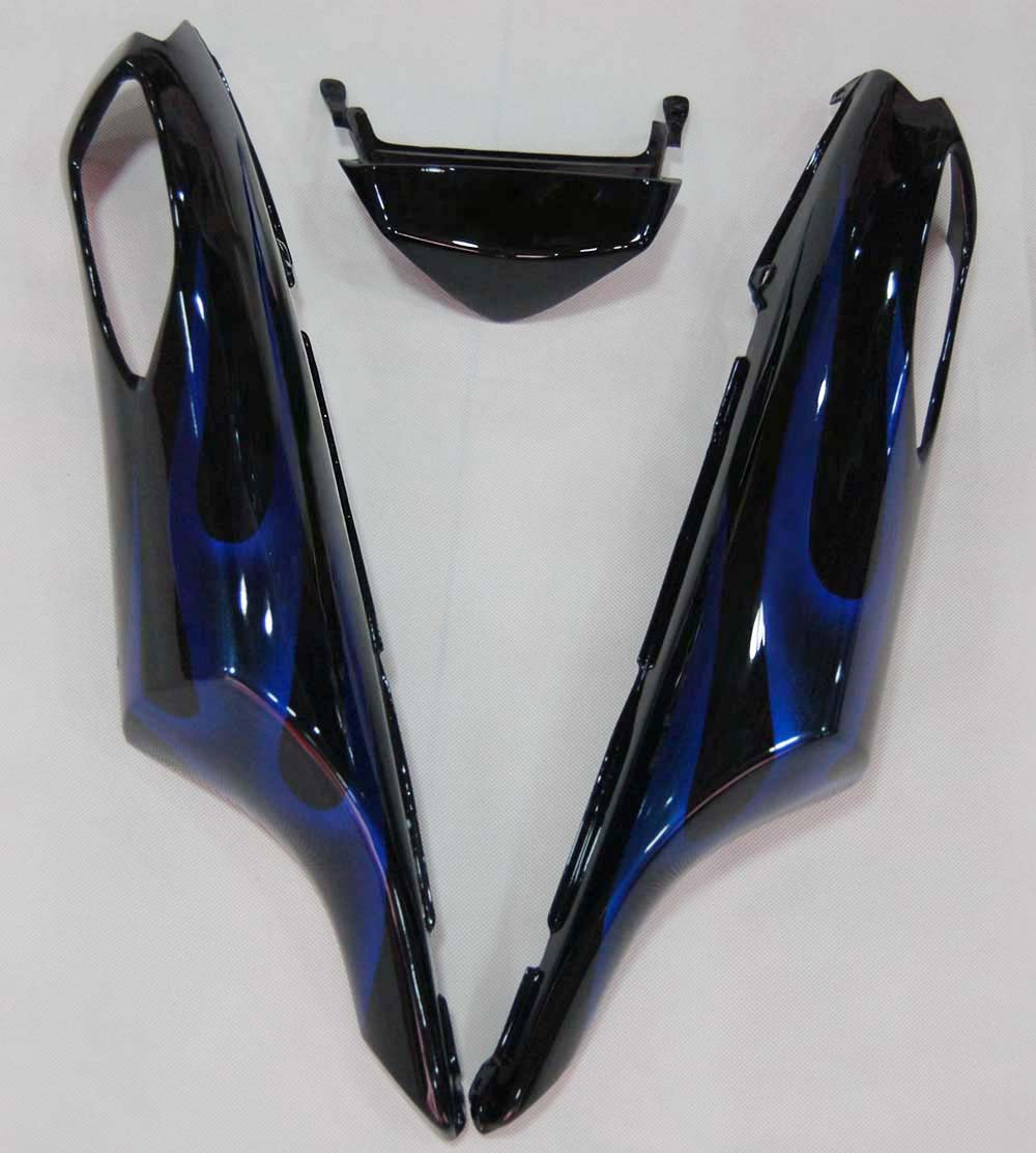 Amotopart pour Ninja ZX14R 2006-2011 noir et bleu flamme carrosserie carénage ABS moulé par Injection plastique ensemble 5 # générique