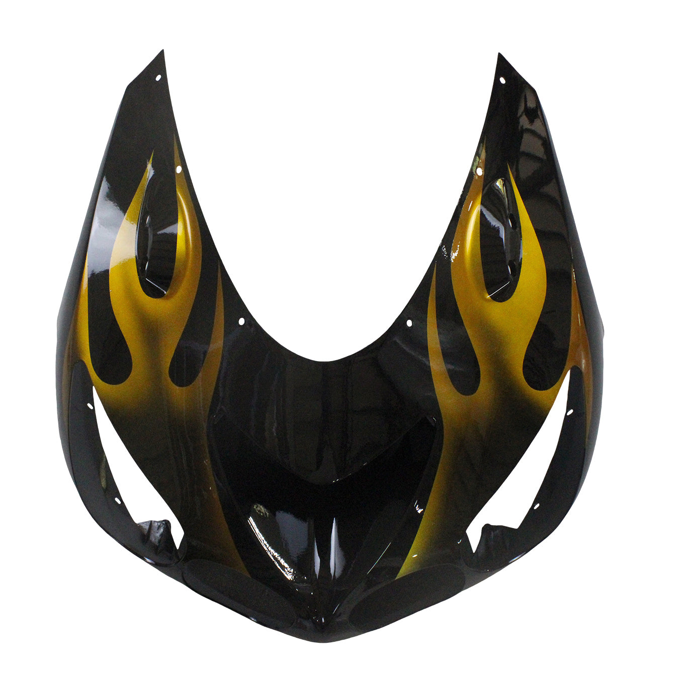 Amotopart pour Ninja ZX14R 2006-2011 noir et or flamme carrosserie carénage ABS moulé par Injection plastique ensemble 6 # générique
