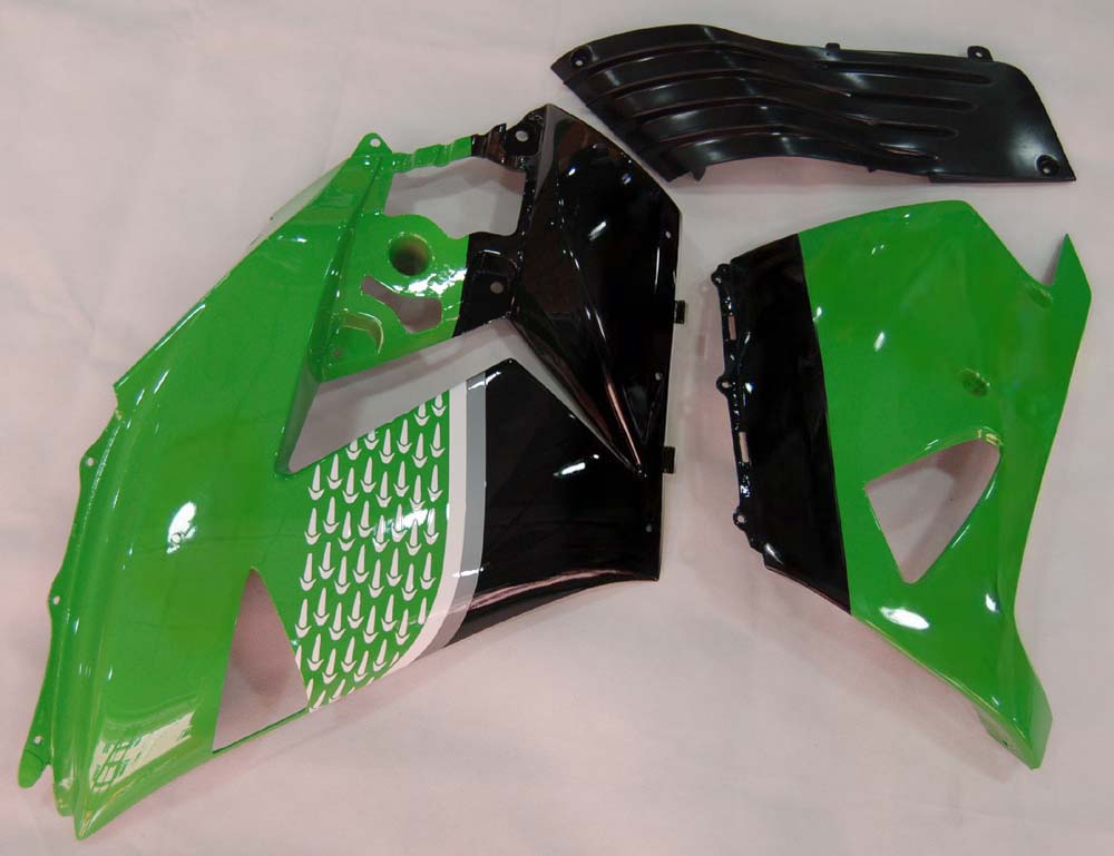 Carene Amotopart 2006-2011 Kawasaki ZX14R Verde Nero No.56 Nakano Generico