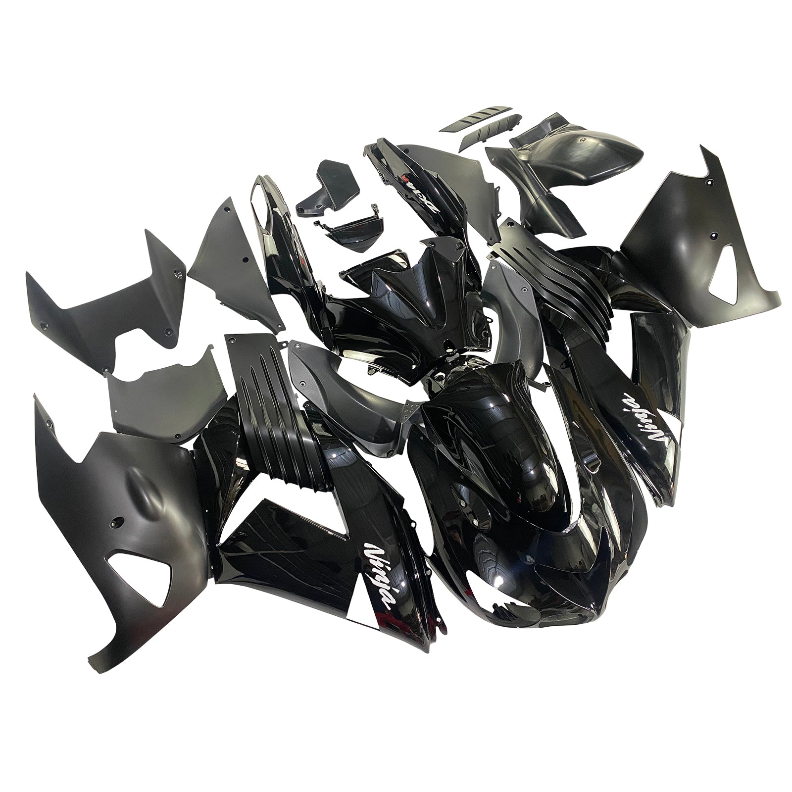 Amotopart Fairings 2006-2011 Kawasaki ZX14R Black Ninja Generic