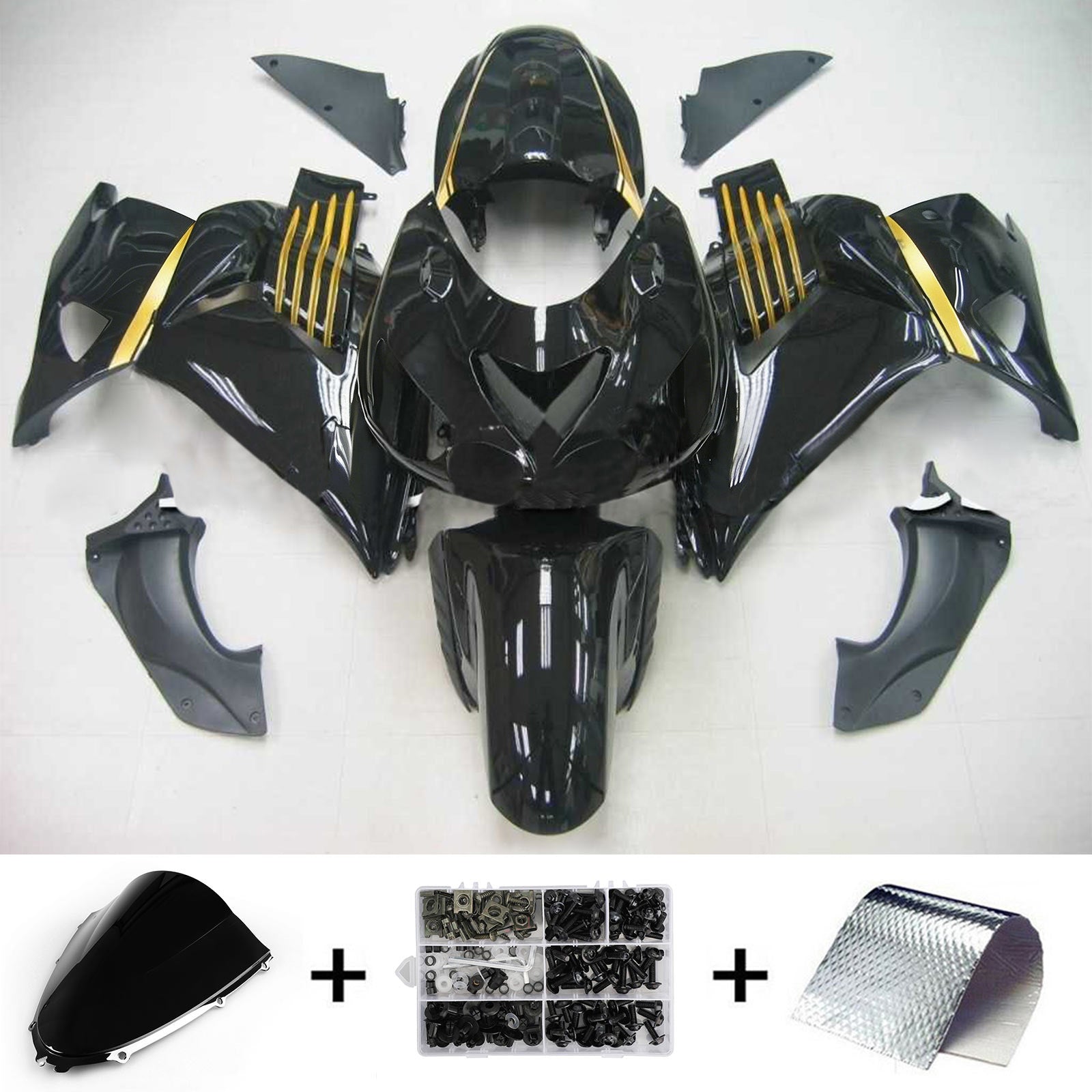 Injektiotapapakkaus, ABS-muovinen runko Kawasaki ZX14R 2006-2011