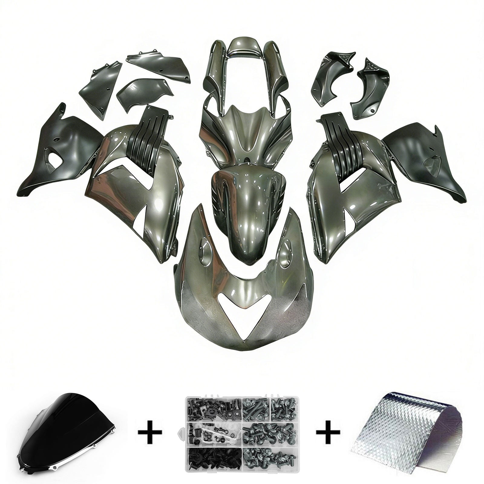 Kit de carénage d'injection Kawasaki ZX14R ZZR1400 2006-2011
