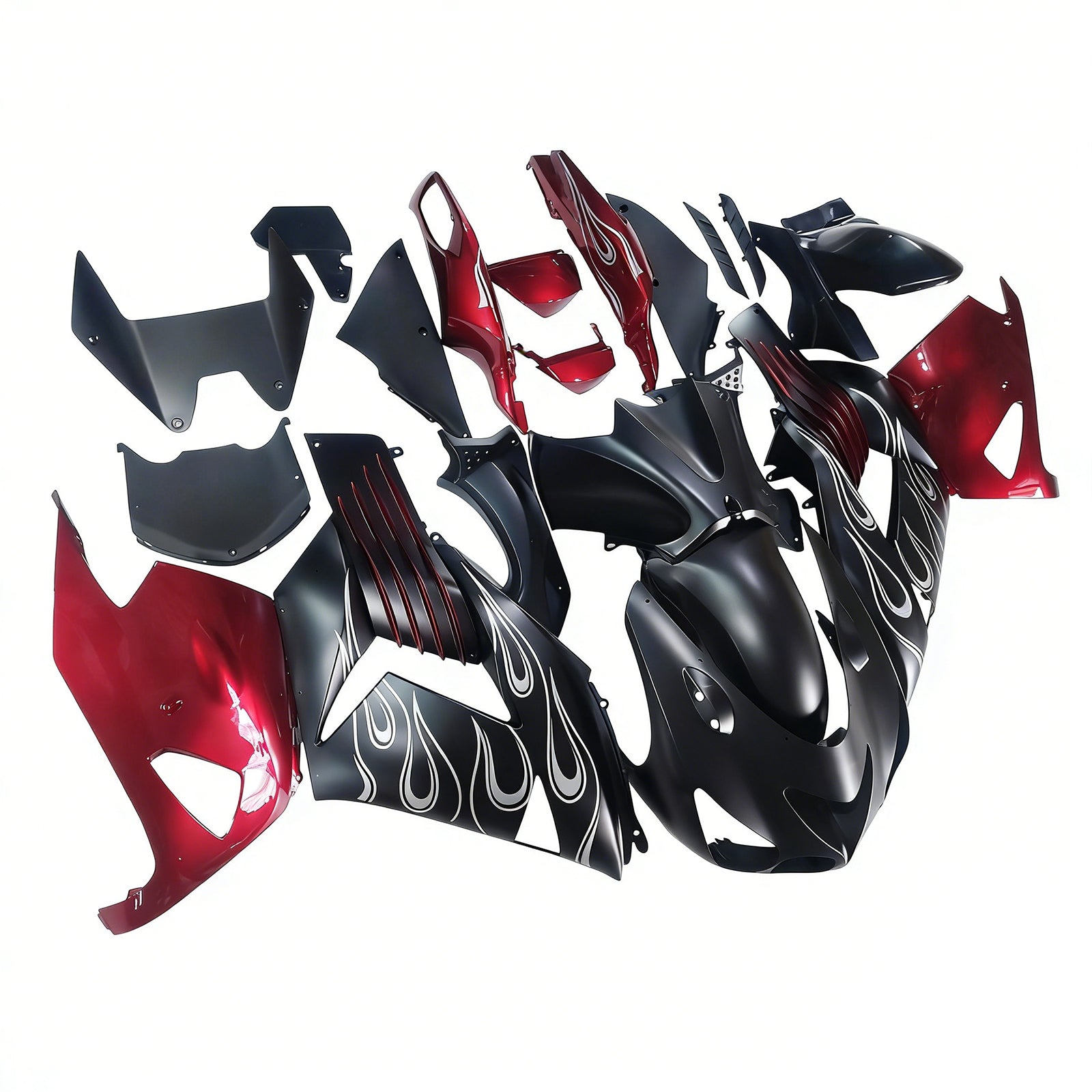 Kit de carénage d'injection Kawasaki ZX14R ZZR1400 2006-2011
