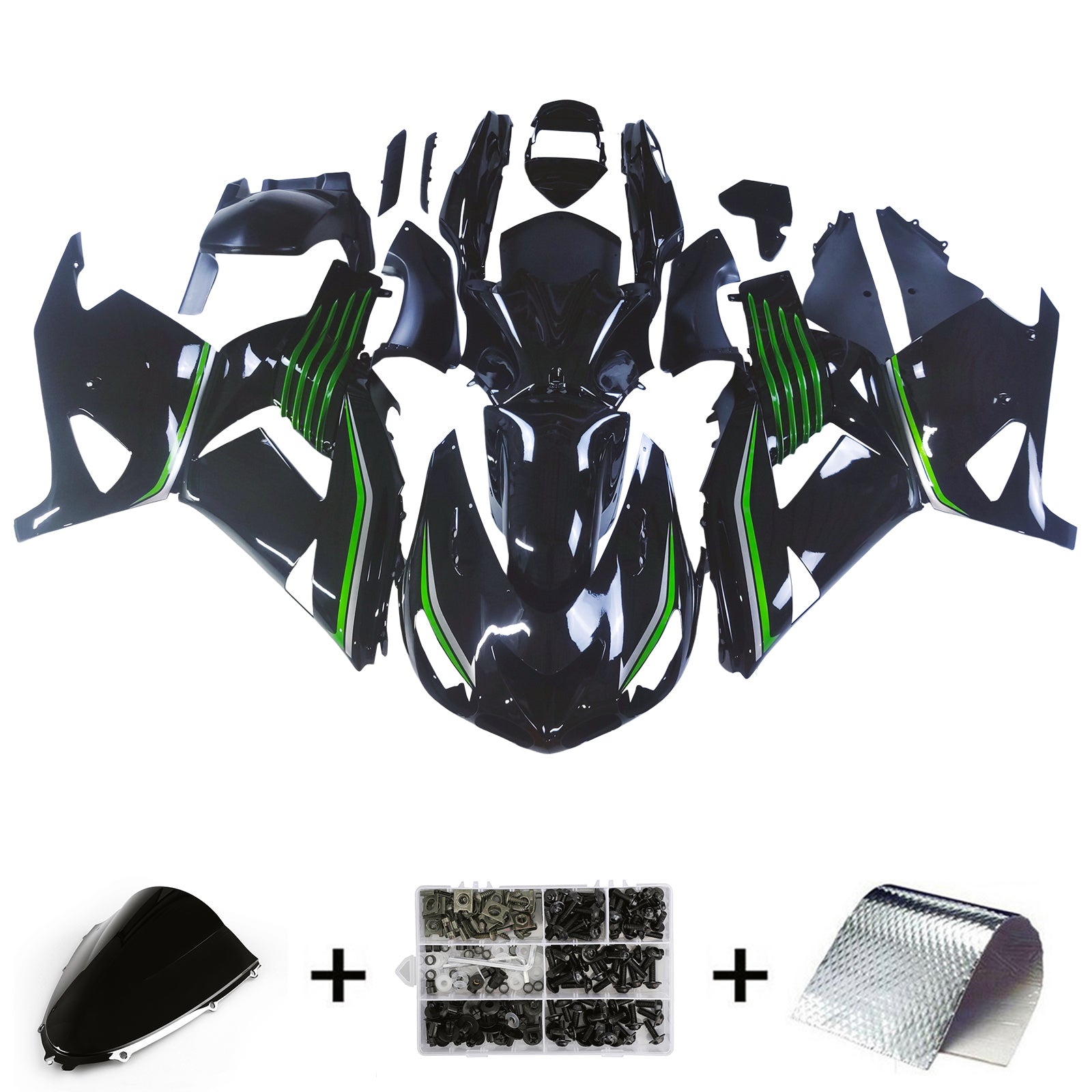 Kawasaki ZX14R ZZR1400 2006-2011 Kit de carenado de inyección